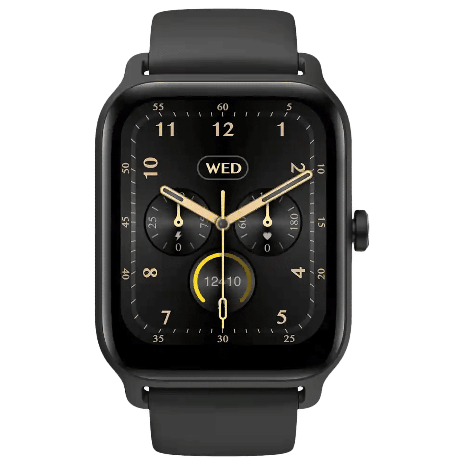 fastrack Reflex Nitro Smartwatch with Bluetooth Calling (45.6mm UltraVU Display, IP68 Water Resistant, Black Strap)