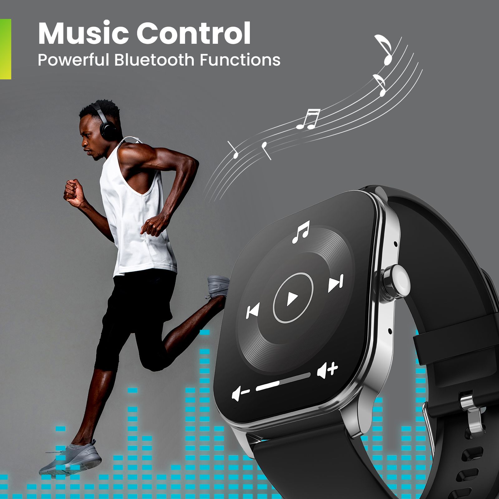 Heart Rate Mp3 Running Watch Bluetooth Fitness Band Mp3 Makibes