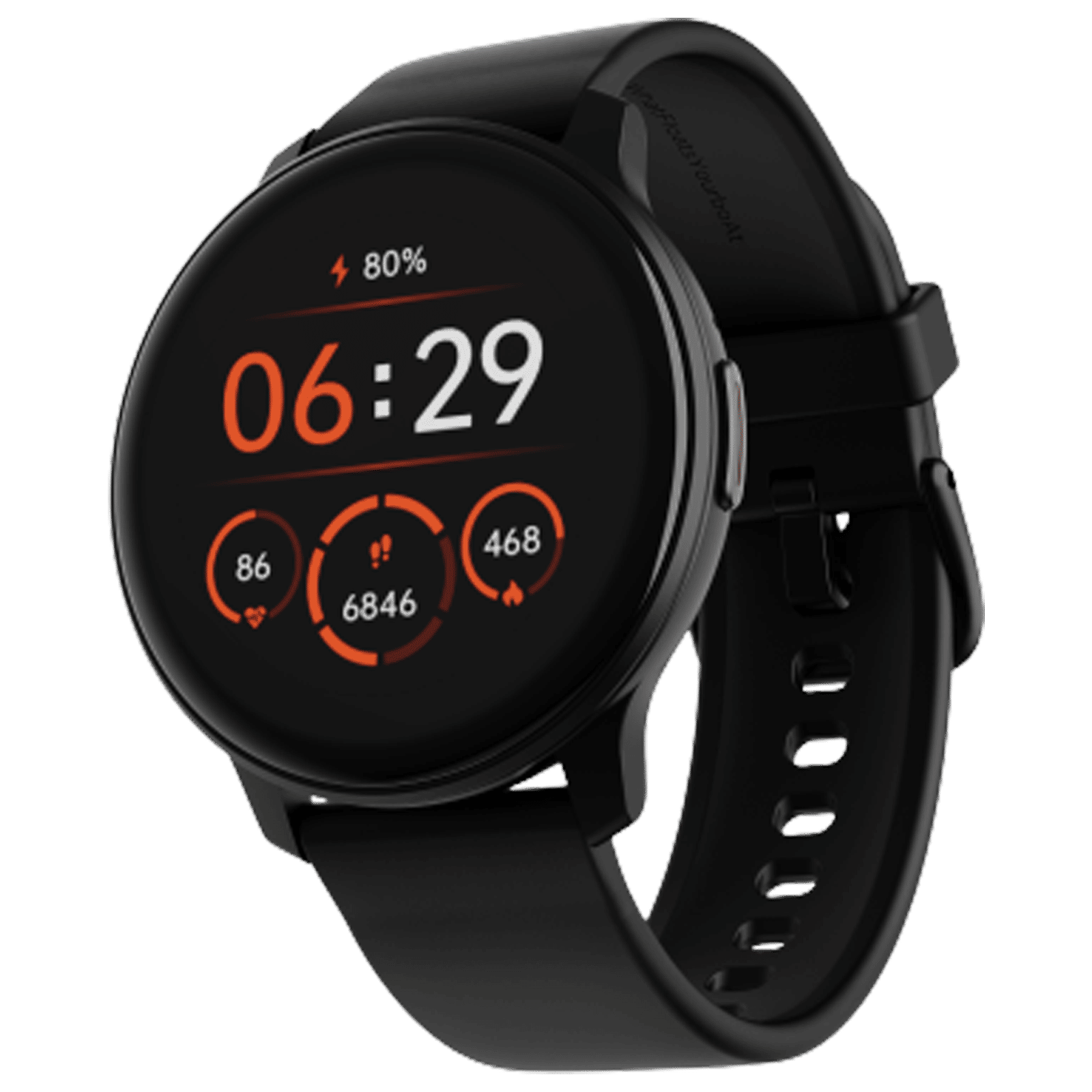 boAt Lunar Call Smartwatch with Bluetooth Calling (32.5mm HD Display, IP68 Water Resistant, Active Black Strap)