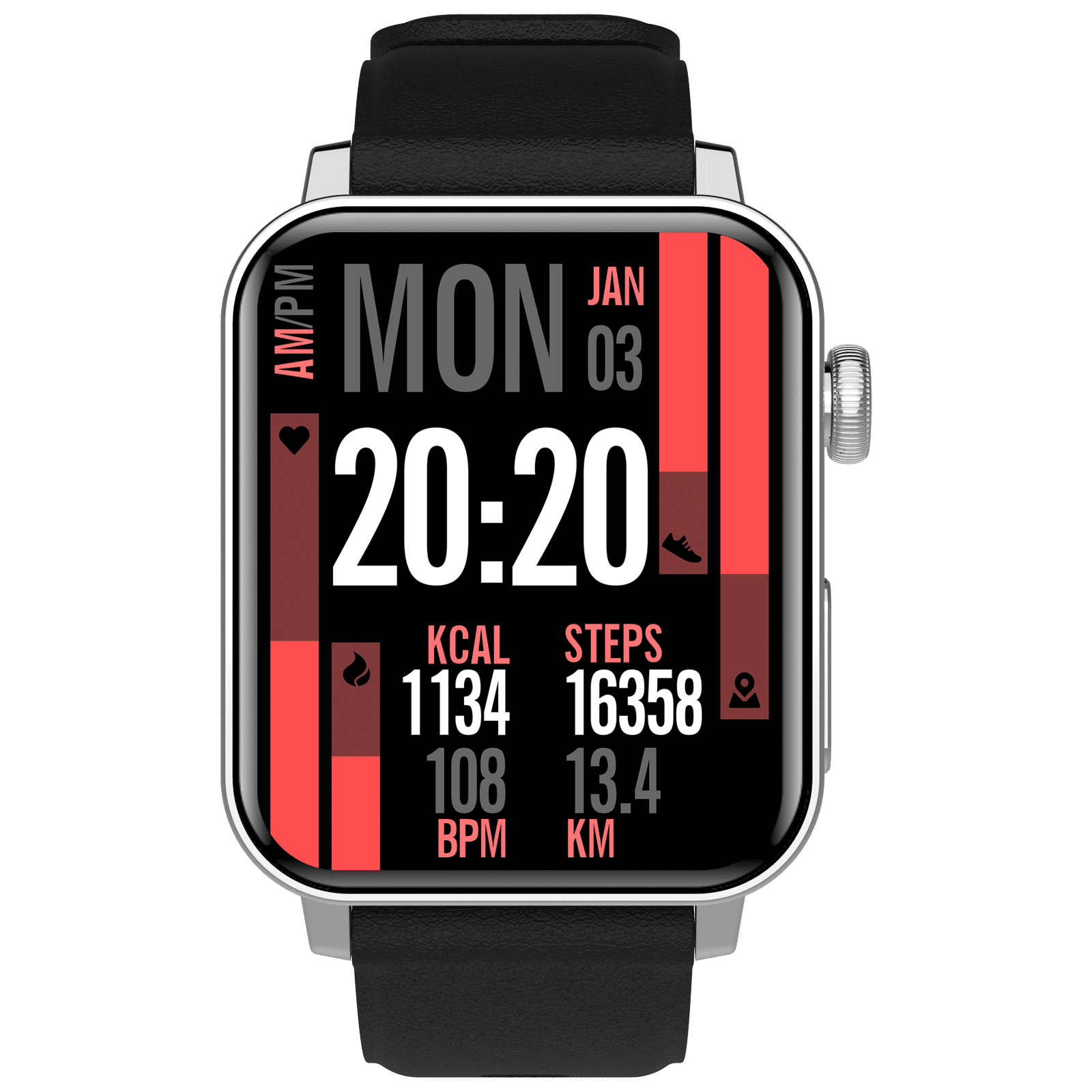 Croma Velocity AM Smartwatch with Bluetooth Calling (1.78 inches, AMOLED Display, IP68 Water Resistant, Silicone Strap) Croma Velocity AM Smartwatch with Bluetooth Calling (1.78 inches, AMOLED Display, IP68 Water Resistant, Silicone Strap)
