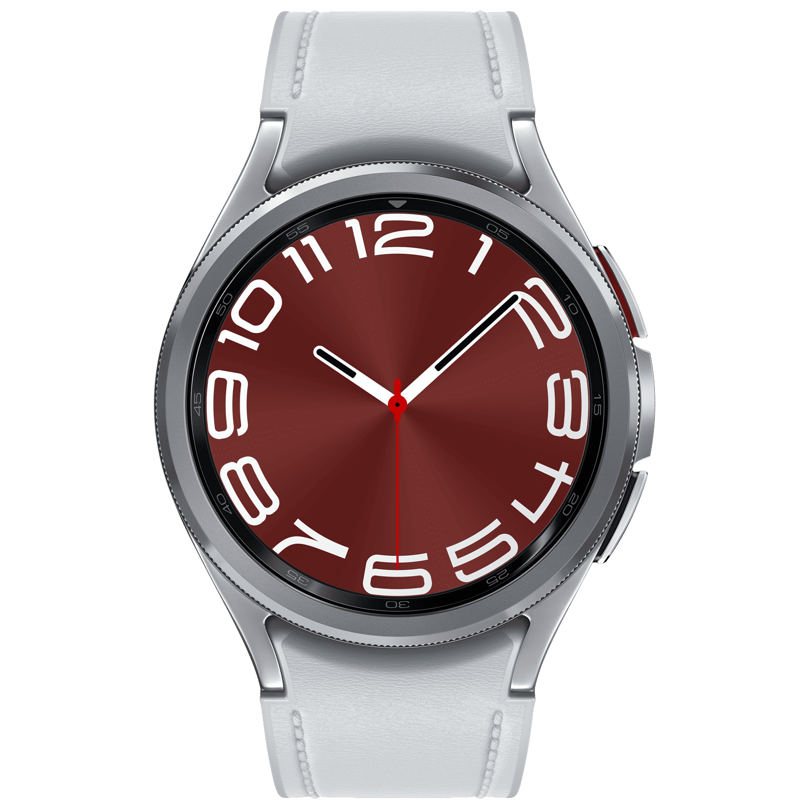 SAMSUNG Galaxy Watch6 Classic Smartwatch with Bluetooth Calling (43mm Super AMOLED Display, IP68 Water Resistant, Silver Strap)