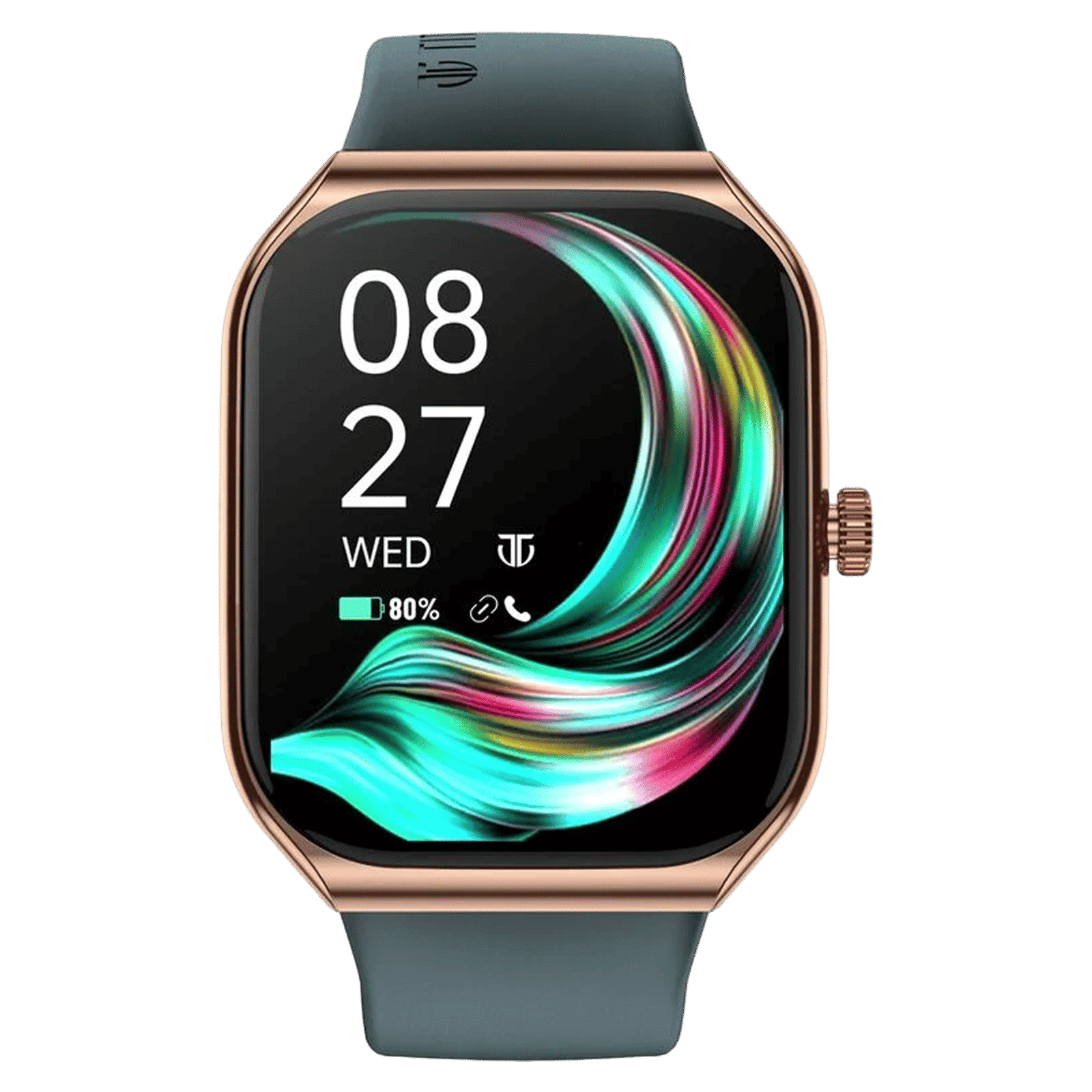 TITAN Smart 3.0 Smartwatch with Bluetooth Calling (49.7mm Super AMOLED Display, IP68 Water Resistant, Teal Strap)