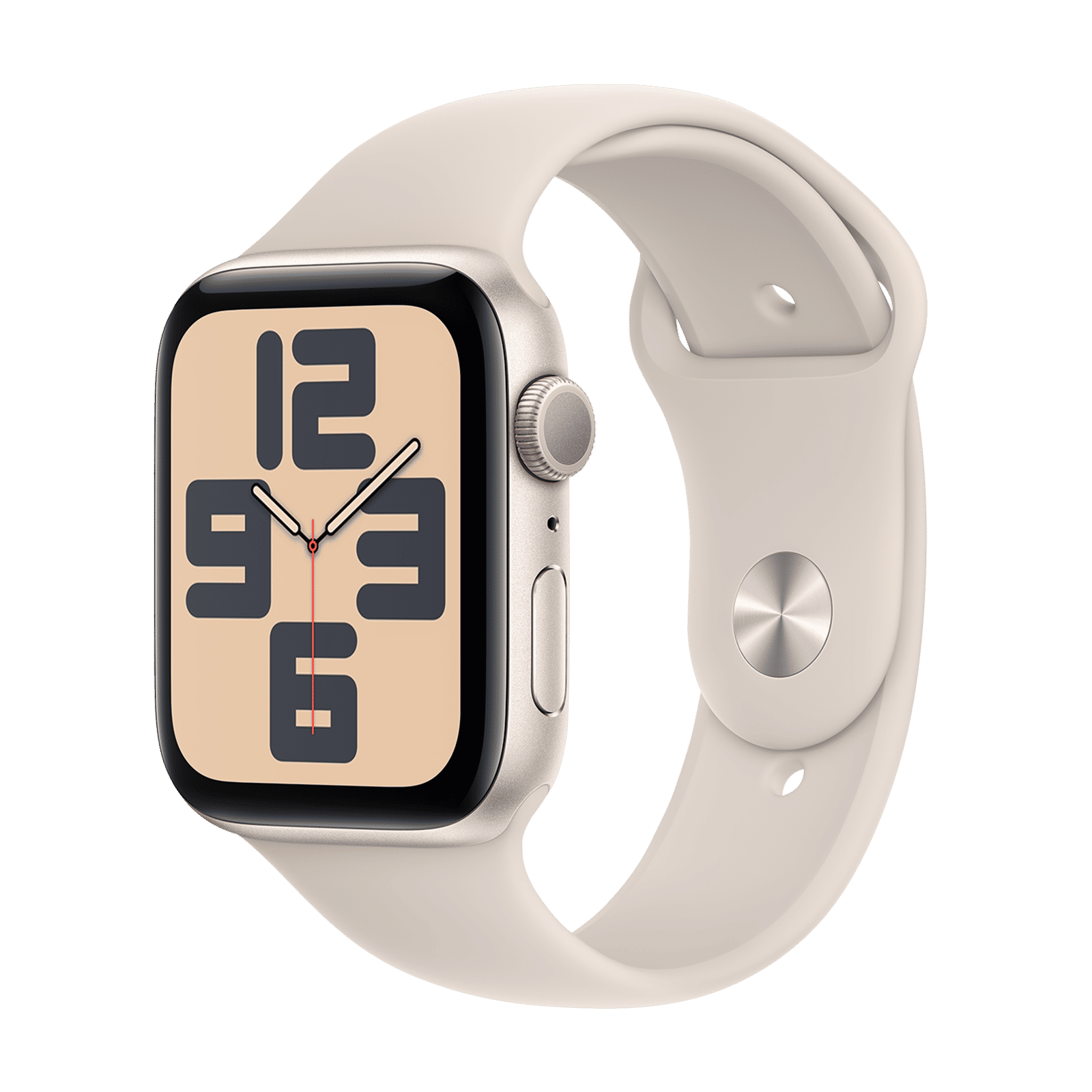 Apple Watch SE GPS with Starlight Sport Band S/M (44mm Display, Starlight  Aluminium Case)