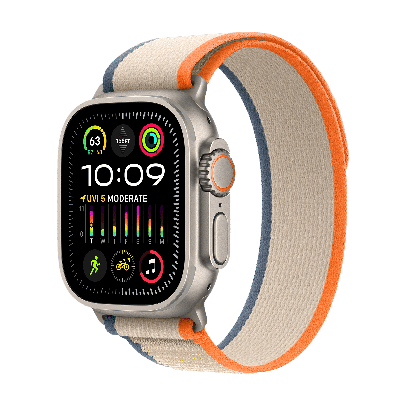 Buy Apple Watch Ultra GPS+Cellular with Orange/Beige Trail Loop