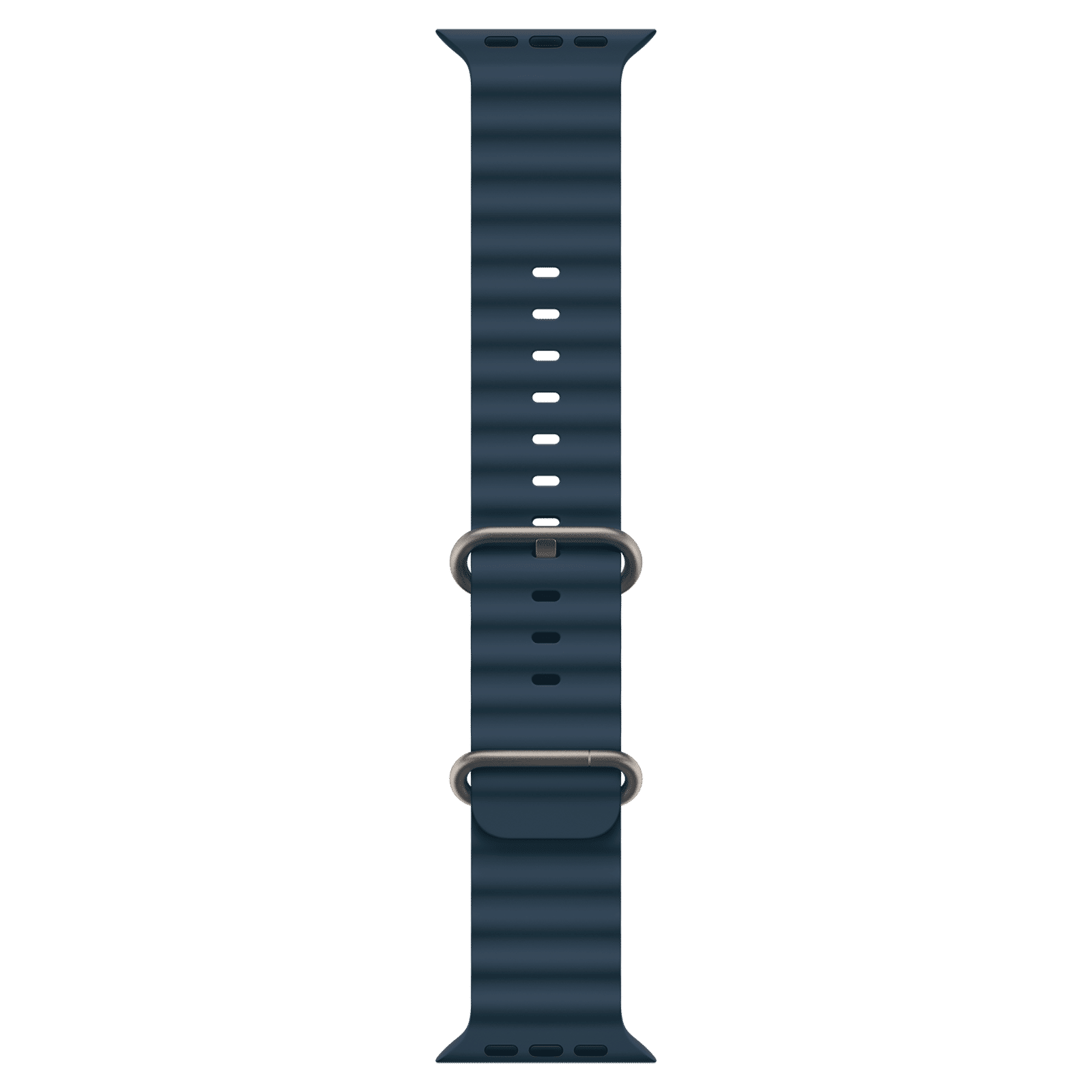 Apple Fluoroelastomer Ocean Band for Apple Watch (44mm / 45mm / 49mm) (Corrosion Resistant Buckle, Blue)