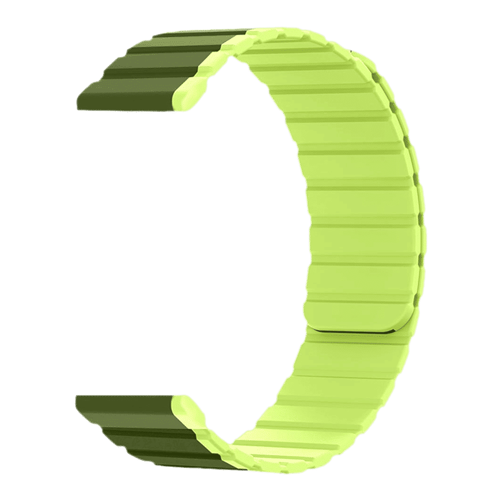 GRIPP Dual Reverser Silicon Magnetic Strap for Apple Watch Ultra 2, WatchUltra, Watch Series SE, 4, 5, 6, 7, 8, 9 & 10 (44mm / 45mm / 46mm / 49mm) (Lightweight, Military Parrot Green)