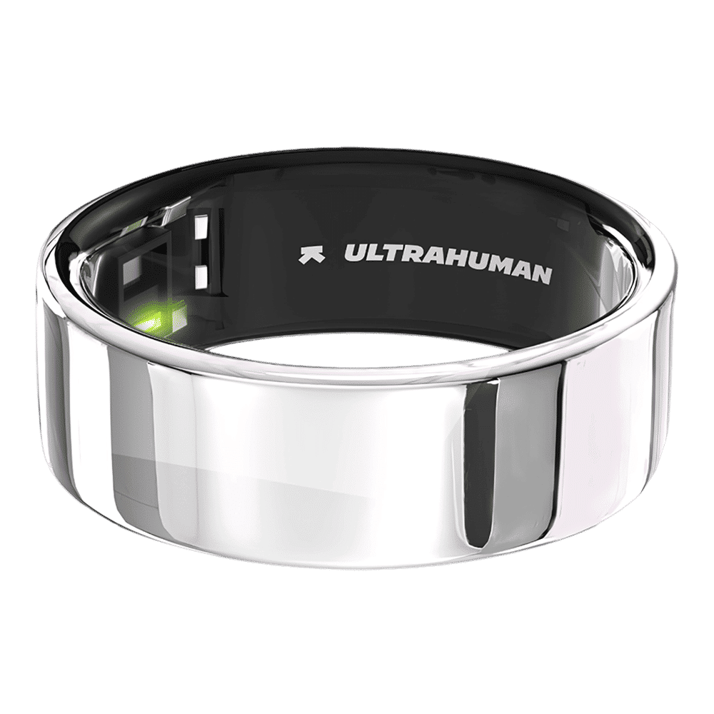 Ultrahuman Ring Air Smart Ring with Activity Tracker (Size 6, 6-Axis Motion Sensors, Space Silver)