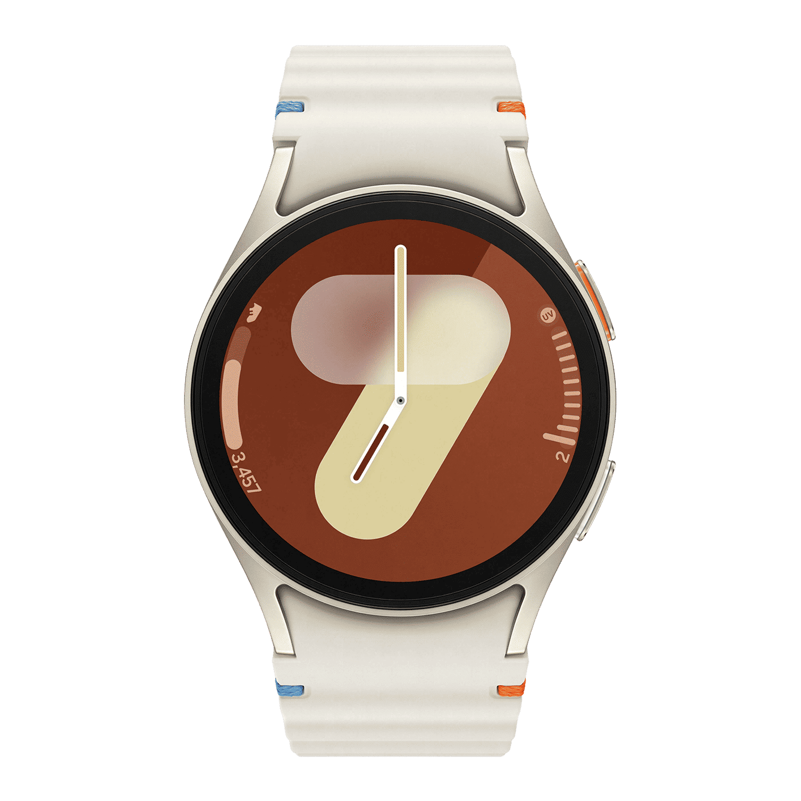 SAMSUNG Galaxy Watch7 Wi-Fi+Bluetooth Wear OS Smartwatch (33.3mm Super AMOLED Display, 3nm Processor, Dual-Frequency GPS, Cream Strap)