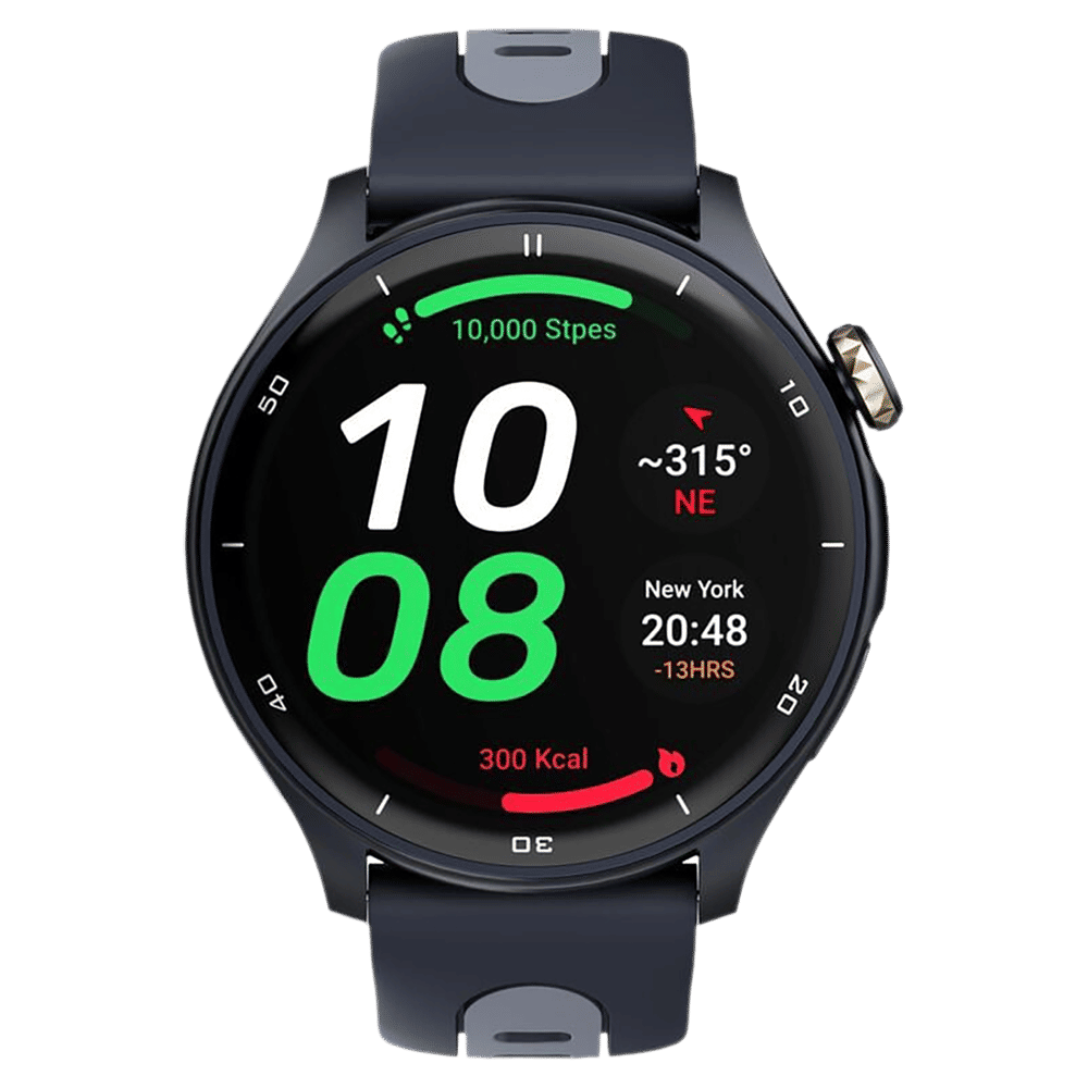 TITAN Celestor Smartwatch with Bluetooth Calling (36mm AMOLED Display, 3ATM Water Resistant, Blue Strap)