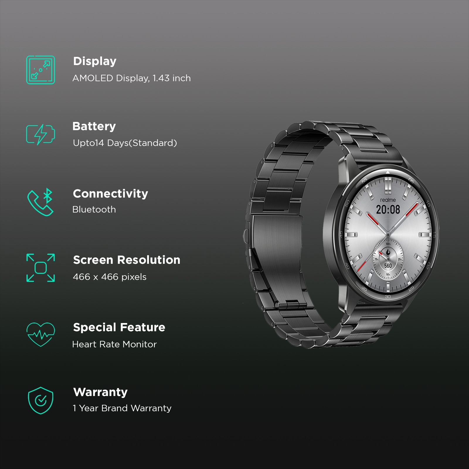 Bluetooth Smartwatch Realme Watch Dimensions Buy Realme Watch S2