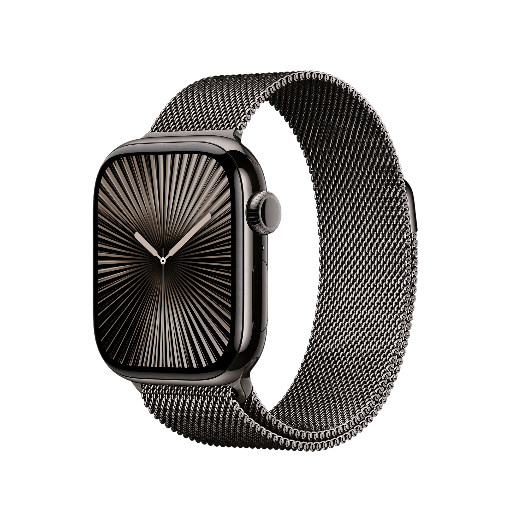 Apple Watch Series 10 GPS+Cellular with Milanese Loop (42mm Retina LTPO3 OLED Display, Slate Titanium Case)