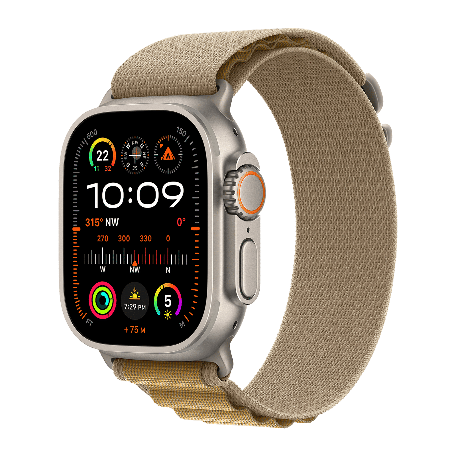 Apple Watch Ultra 2 GPS+Cellular with Alpine Loop - M (49mm Retina LTPO2 OLED Display, Natural Titanium Case)