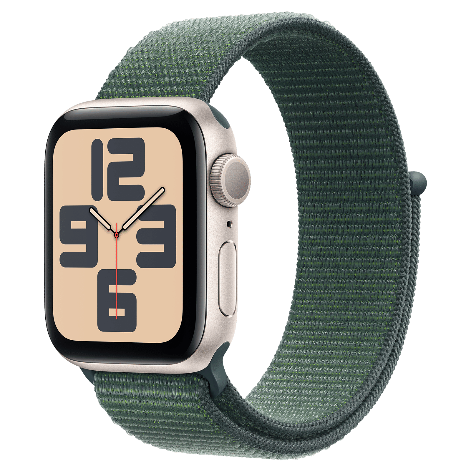 Apple Watch SE GPS with Lake Green Sport Loop (40mm Retina LTPO OLED Display, Starlight Aluminium Case) Apple Watch SE GPS with Lake Green Sport Loop (40mm Retina LTPO OLED Display, Starlight Aluminium Case)