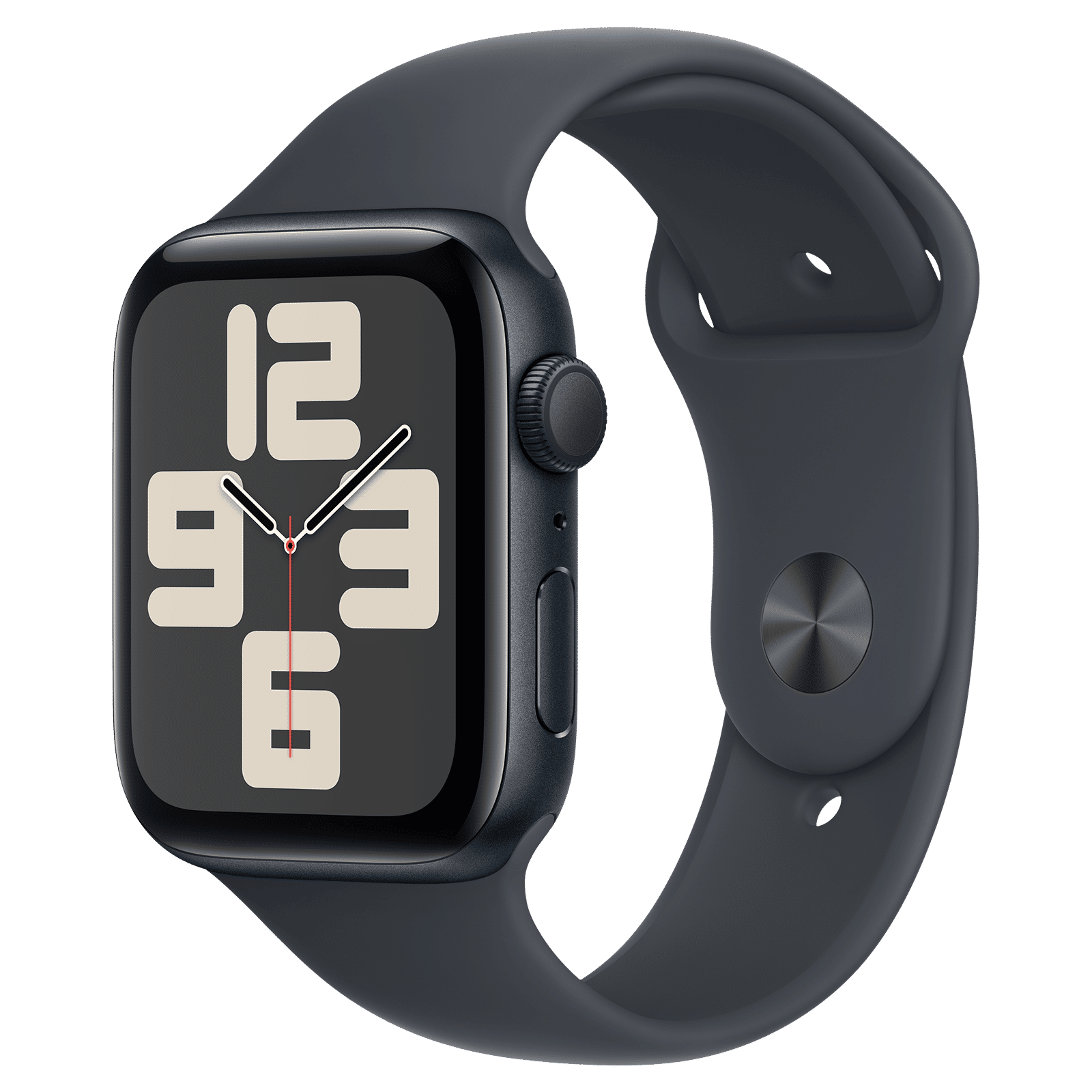Apple Watch SE GPS with Midnight Sport Band - S/M (44mm Retina LTPO OLED Display, Midnight Aluminium Case)