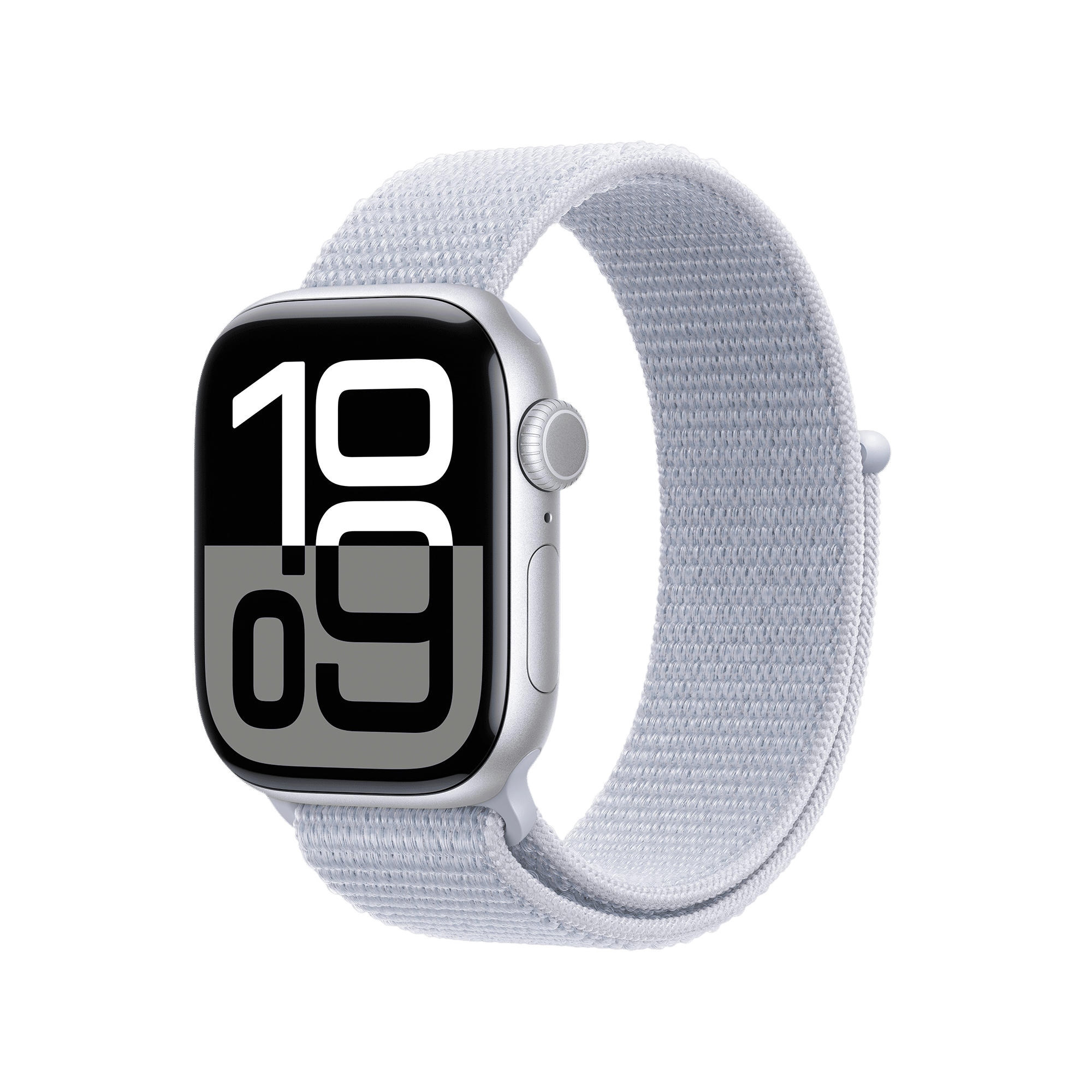 Apple Watch Series 10 GPS with Sport Loop (42mm Retina LTPO3 OLED Display, Silver Aluminium Case)