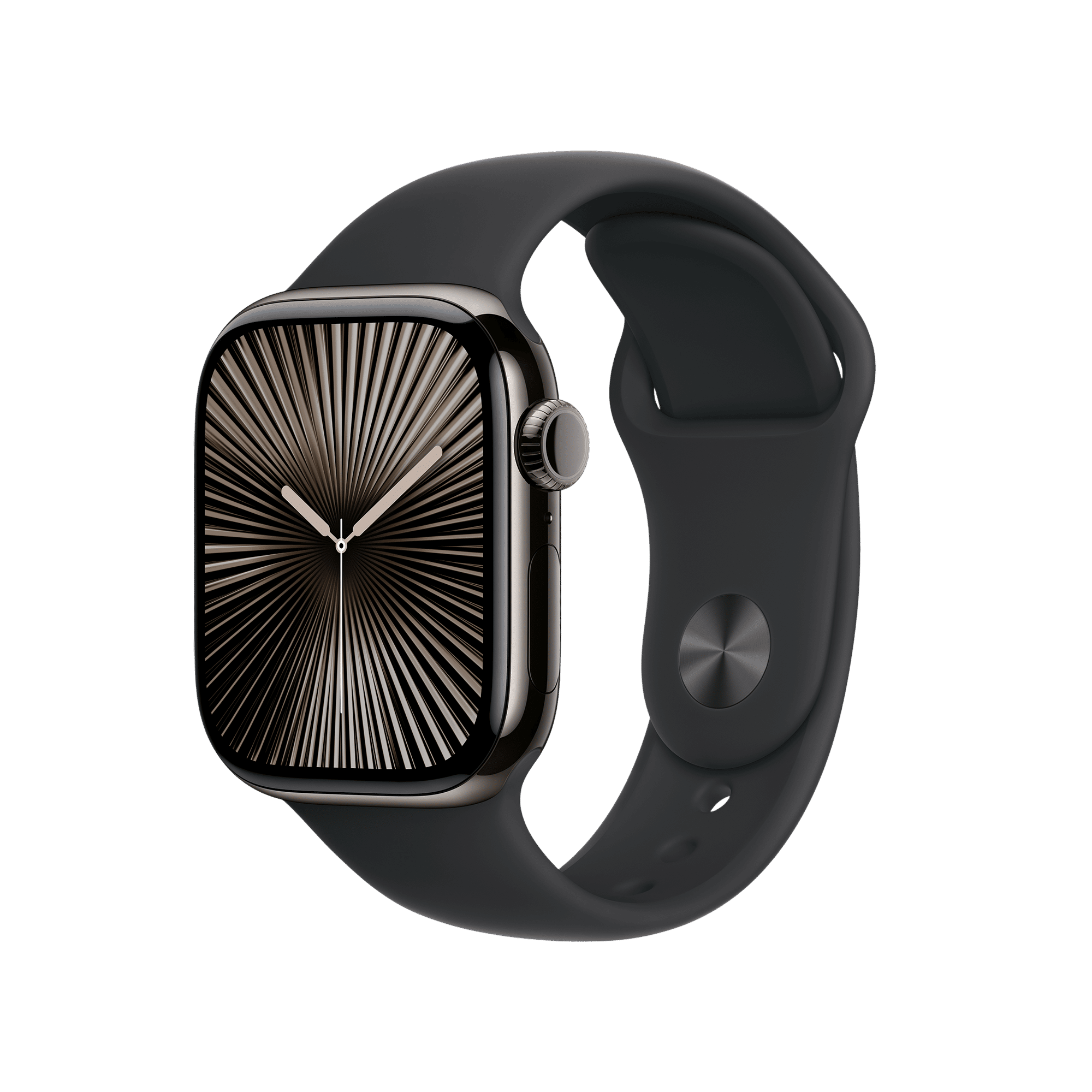 Apple Watch Series 10 GPS+Cellular with Sport Band - M/L (42mm Retina LTPO3 OLED Display, Slate Titanium Case)