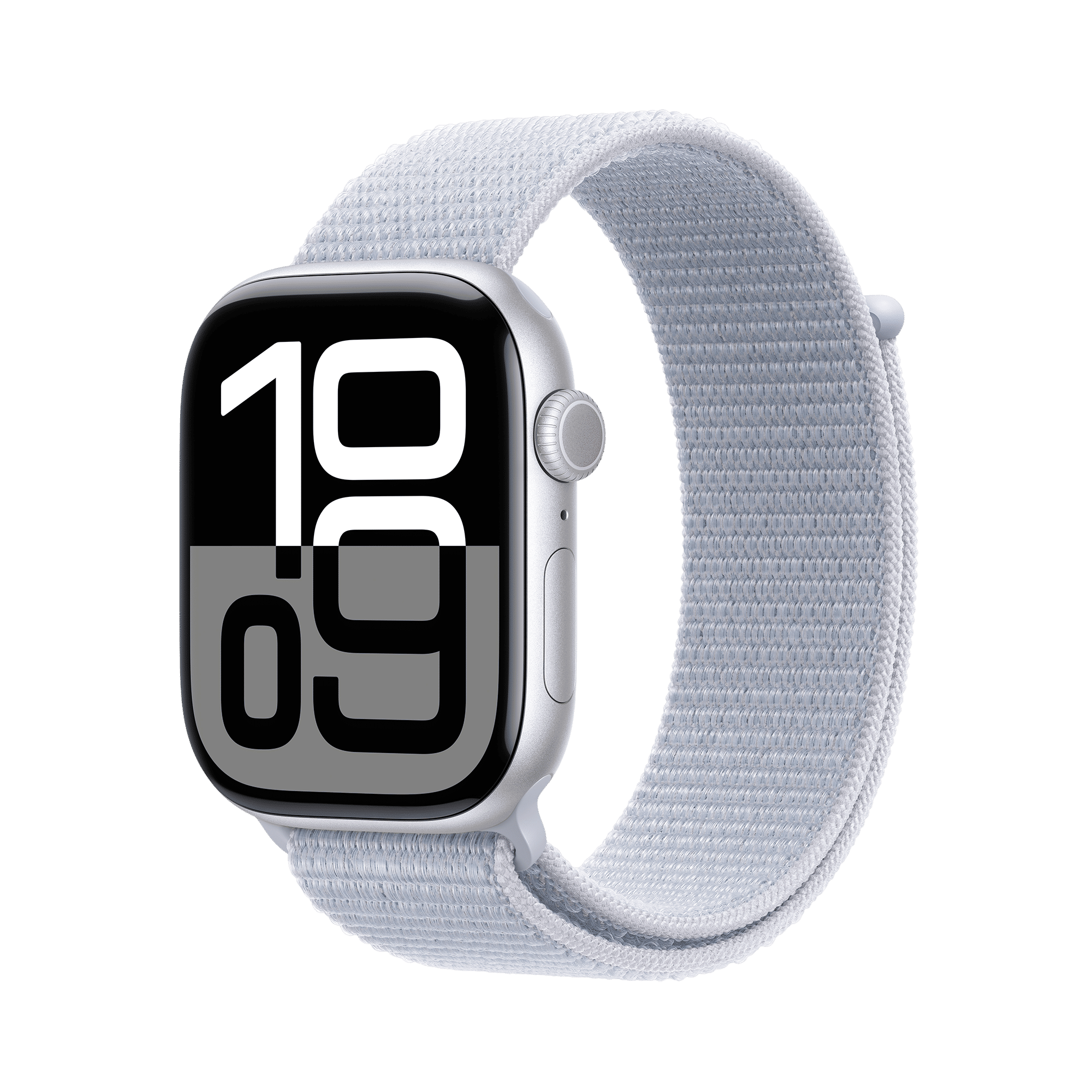 Apple Watch Series 10 GPS+Cellular with Sport Loop (46mm Retina LTPO3 OLED Display, Silver Aluminium Case)
