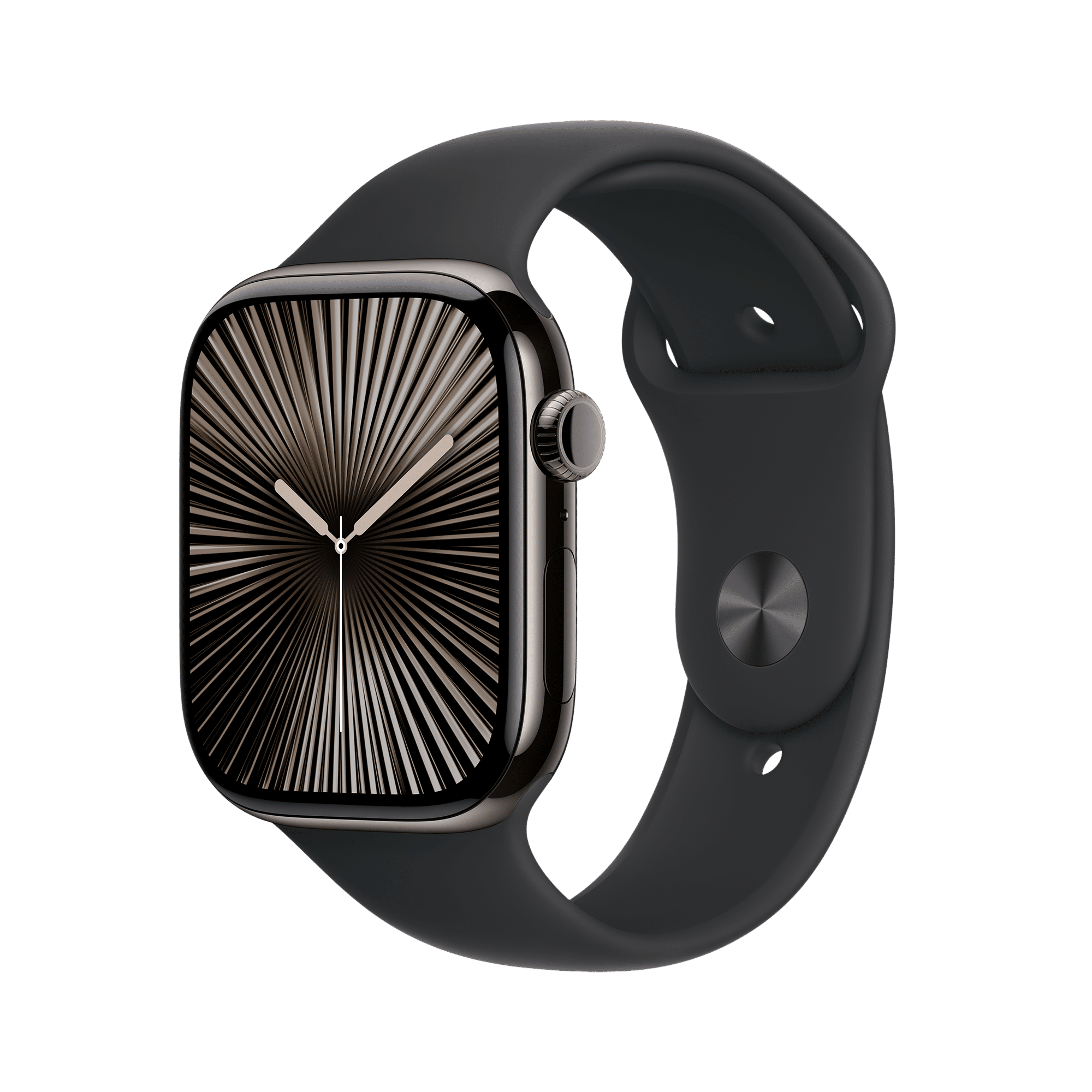 Apple Watch Series 10 GPS+Cellular with Sport Band - S/M (46mm Retina LTPO3 OLED Display, Slate Titanium Case)