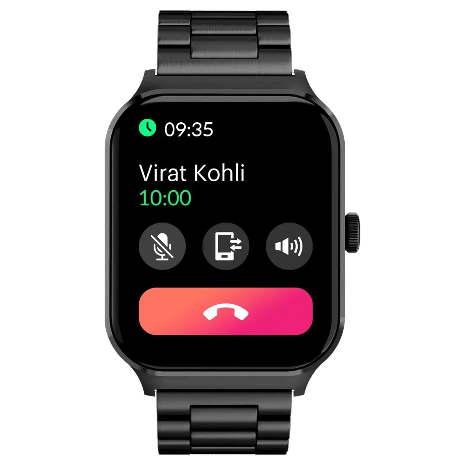 noise Canvas Elite Smartwatch with Bluetooth Calling (49.78mm TFT Display, IP67 Water Resistant, Metal Black Strap)
