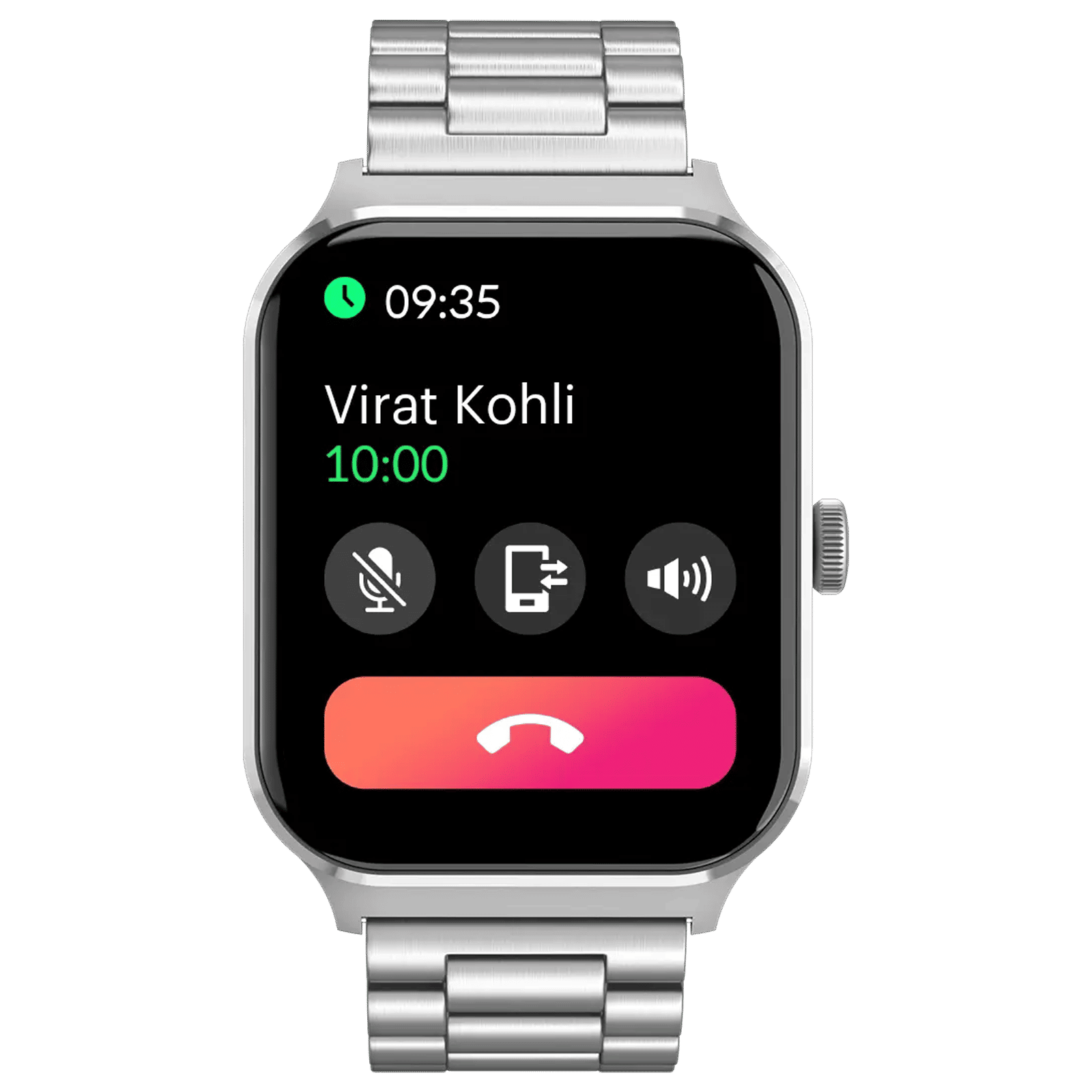 noise Canvas Elite Smartwatch with Bluetooth Calling (49.7mm TFT Display, IP67 Water Resistant, Metal Silver Strap)