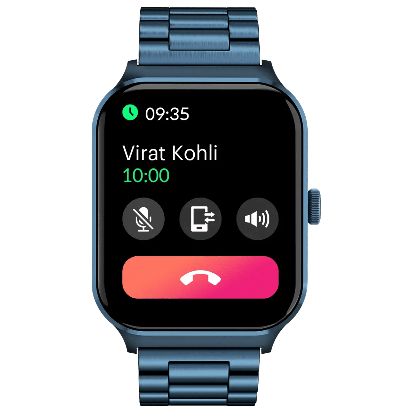 noise Canvas Elite Smartwatch with Bluetooth Calling (49.7mm TFT Display, IP67 Water Resistant, Metal Blue Strap)