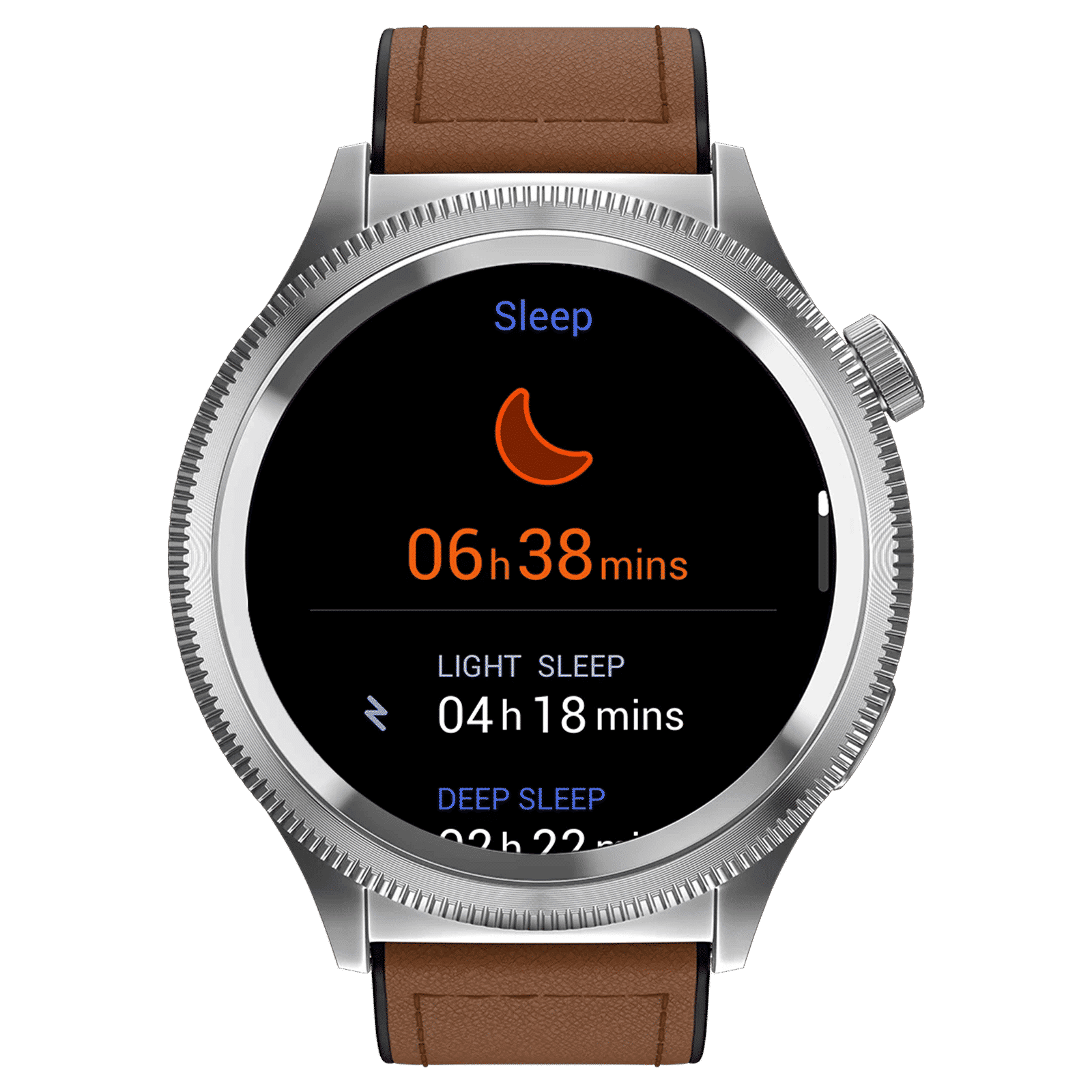 noise NoiseFit Halo 2 Smartwatch with Bluetooth Calling (36.3mm AMOLED Display, IP67 Water Resistant, Vintage Brown Strap)