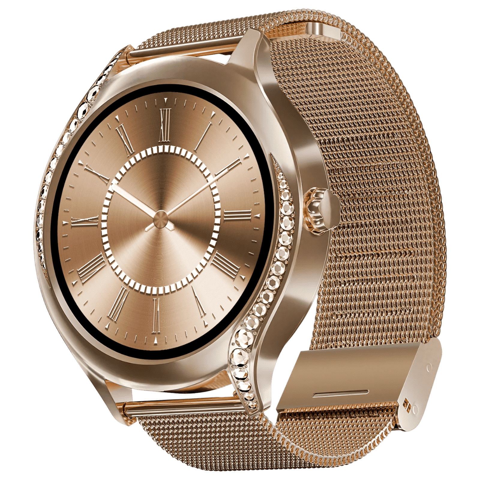 boAt Enigma Gem Smartwatch with Bluetooth Calling (30.2mm AMOLED Display, IP67 Water Resistant, Rose Gold Strap)