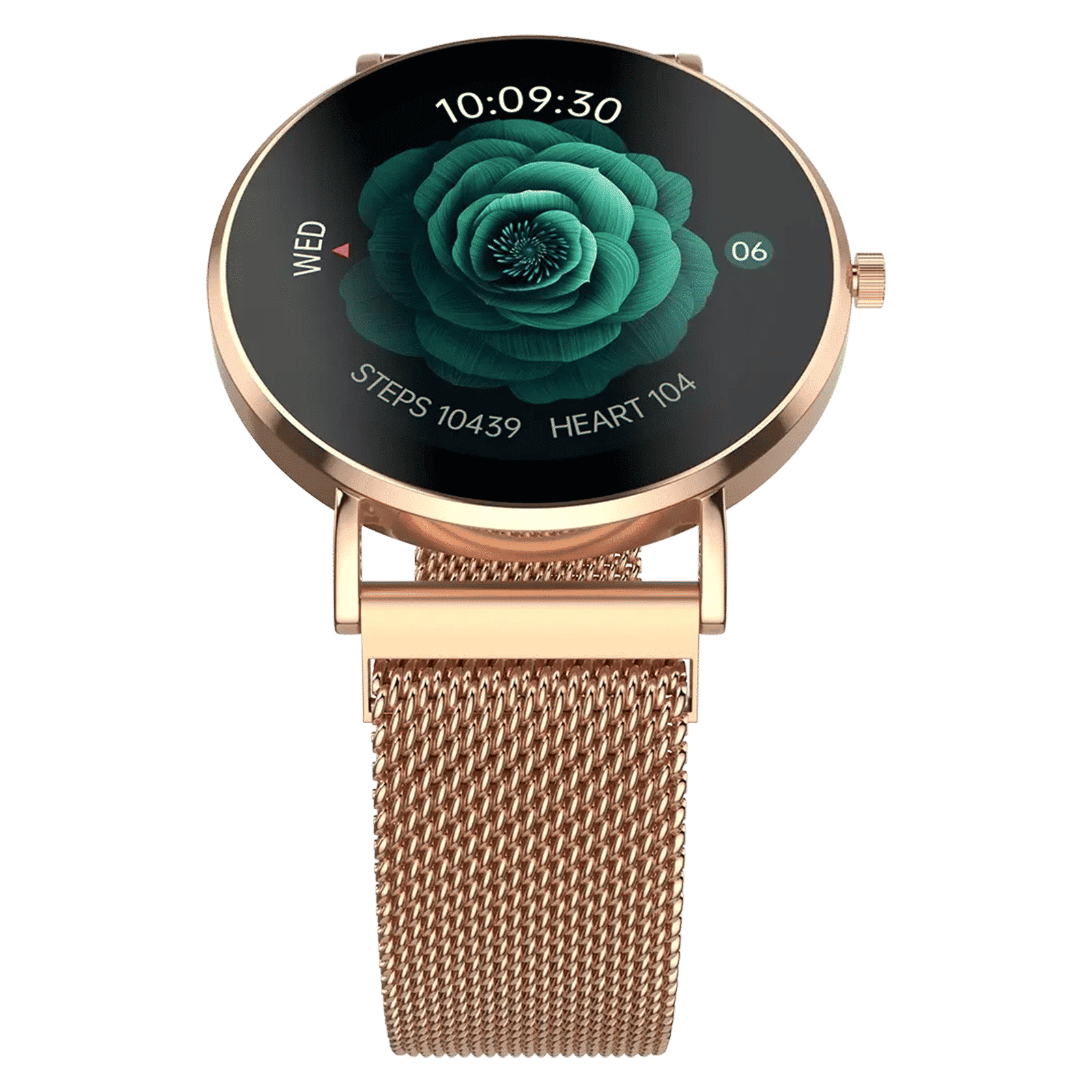 noise NoiseFit DIva 2 Smartwatch with Bluetooth Calling (36mm AMOLED Display, IP68 Water Resistant, Rose Link Strap)