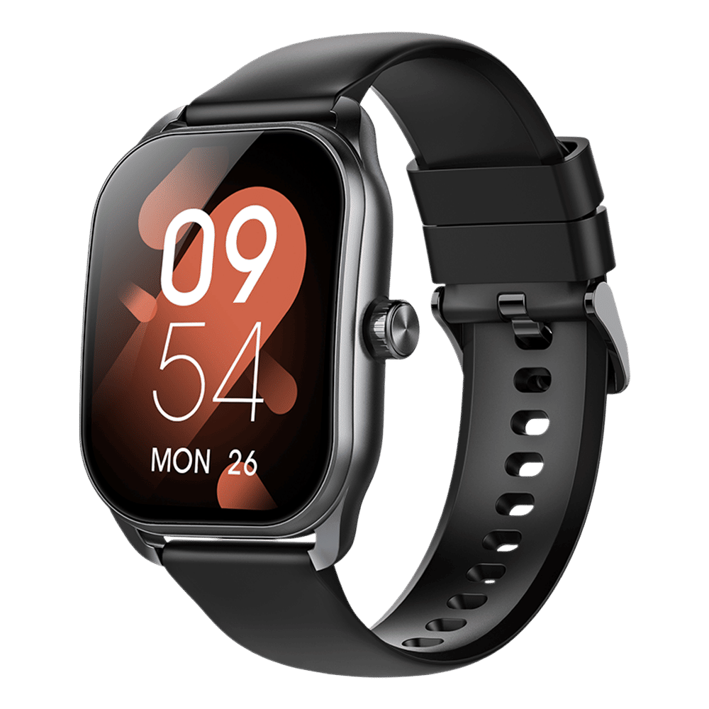 Croma Squad CS Smartwatch with Bluetooth Calling (2025 Model, 51.05mm Curved IPS Display, IP68 Water Resistant, Black)