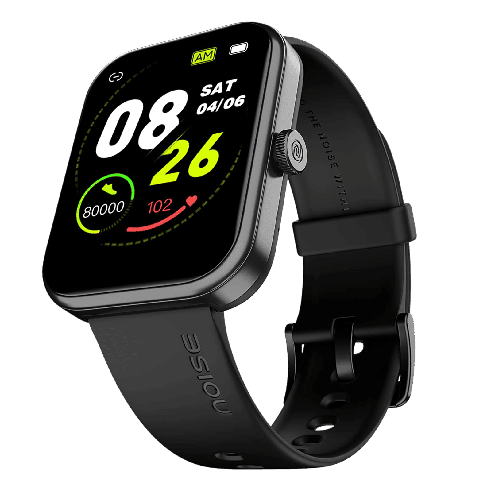 noise ColorFit Victor 2025 Smartwatch with Bluetooth Calling (46.9mm TFT LCD Display, IP68 Water Resistant, Jet Black Strap)