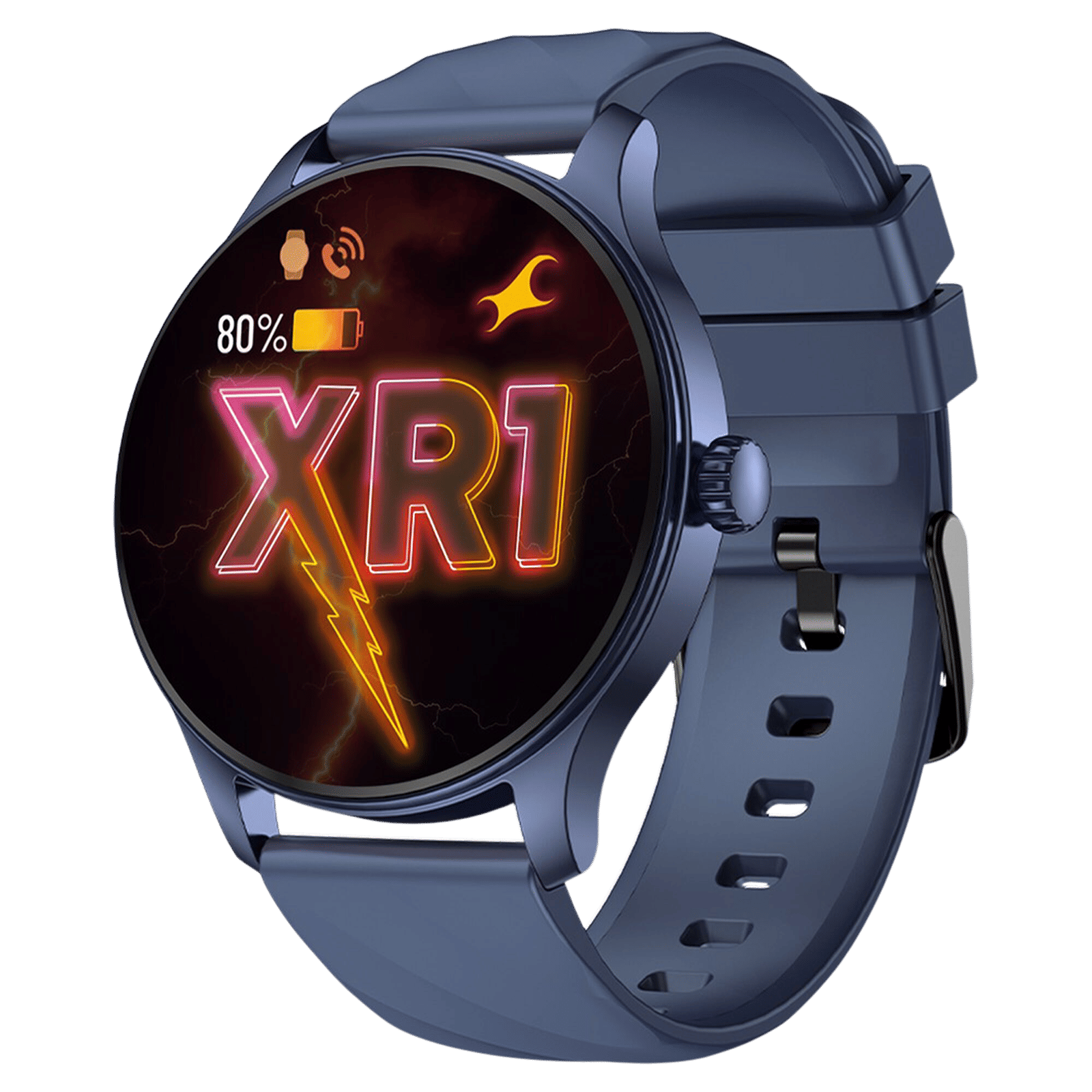 fastrack Revoltt XR1 Smartwatch with Bluetooth Calling (35mm UltraVU HD Display, IP68 Water Resistant, Blue Strap)