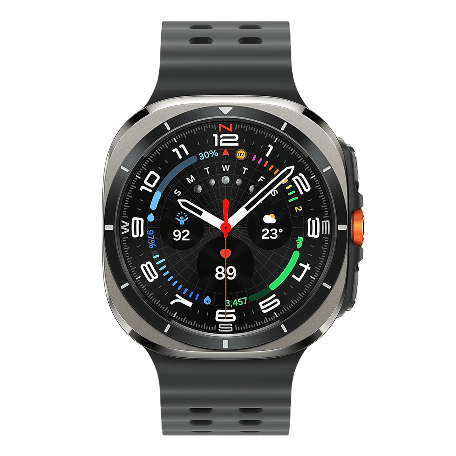 SAMSUNG Galaxy Watch Ultra 2025 GPS+BT+Wi-Fi+LTE Wear OS Smartwatch (47mm Super AMOLED Display, 3nm Processor, Fall Detection, Marine Strap)