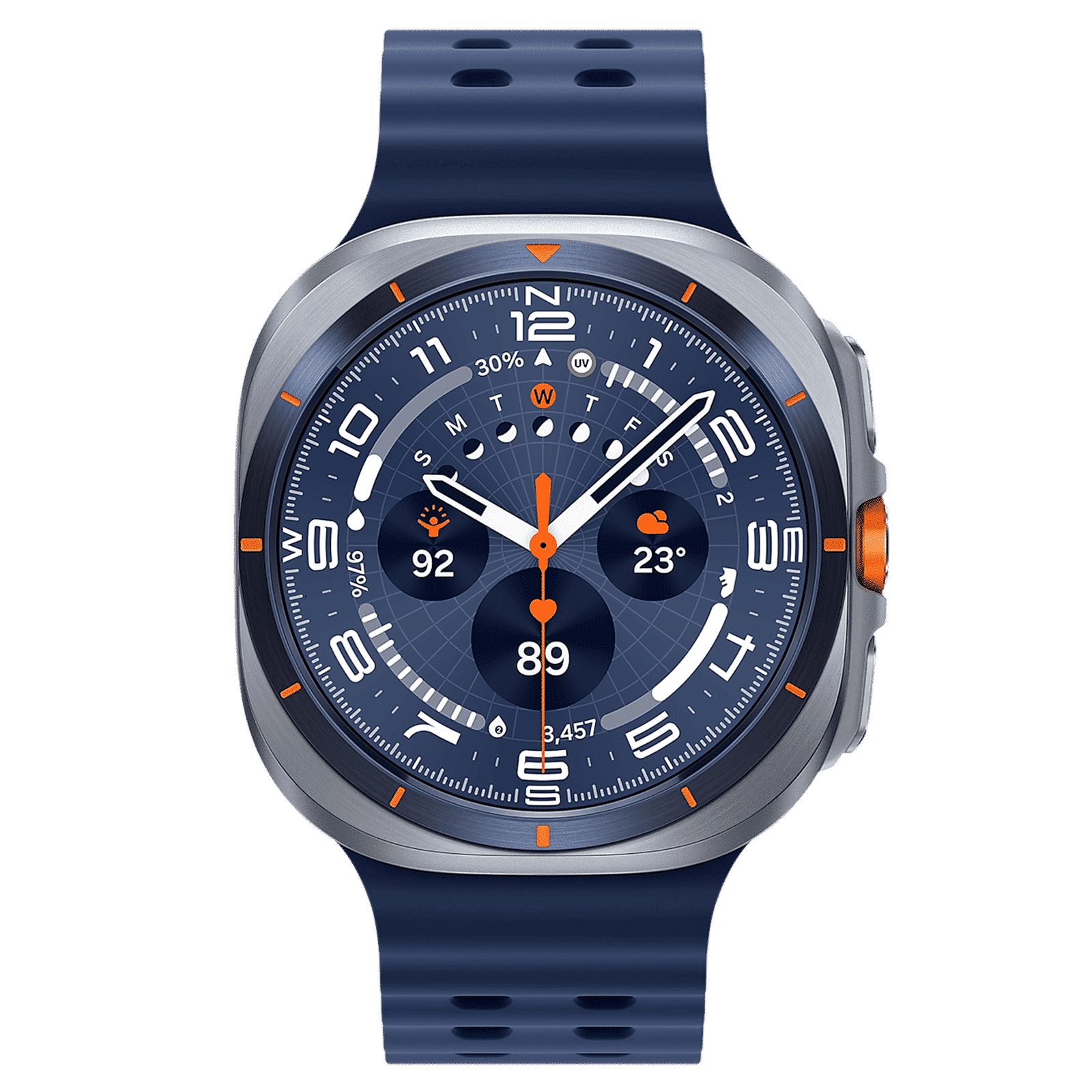 SAMSUNG Galaxy Watch Ultra 2025 GPS+BT+Wi-Fi+LTE Wear OS Smartwatch (47mm Super AMOLED Display, 3nm Processor, Fall Detection, Marine Strap)