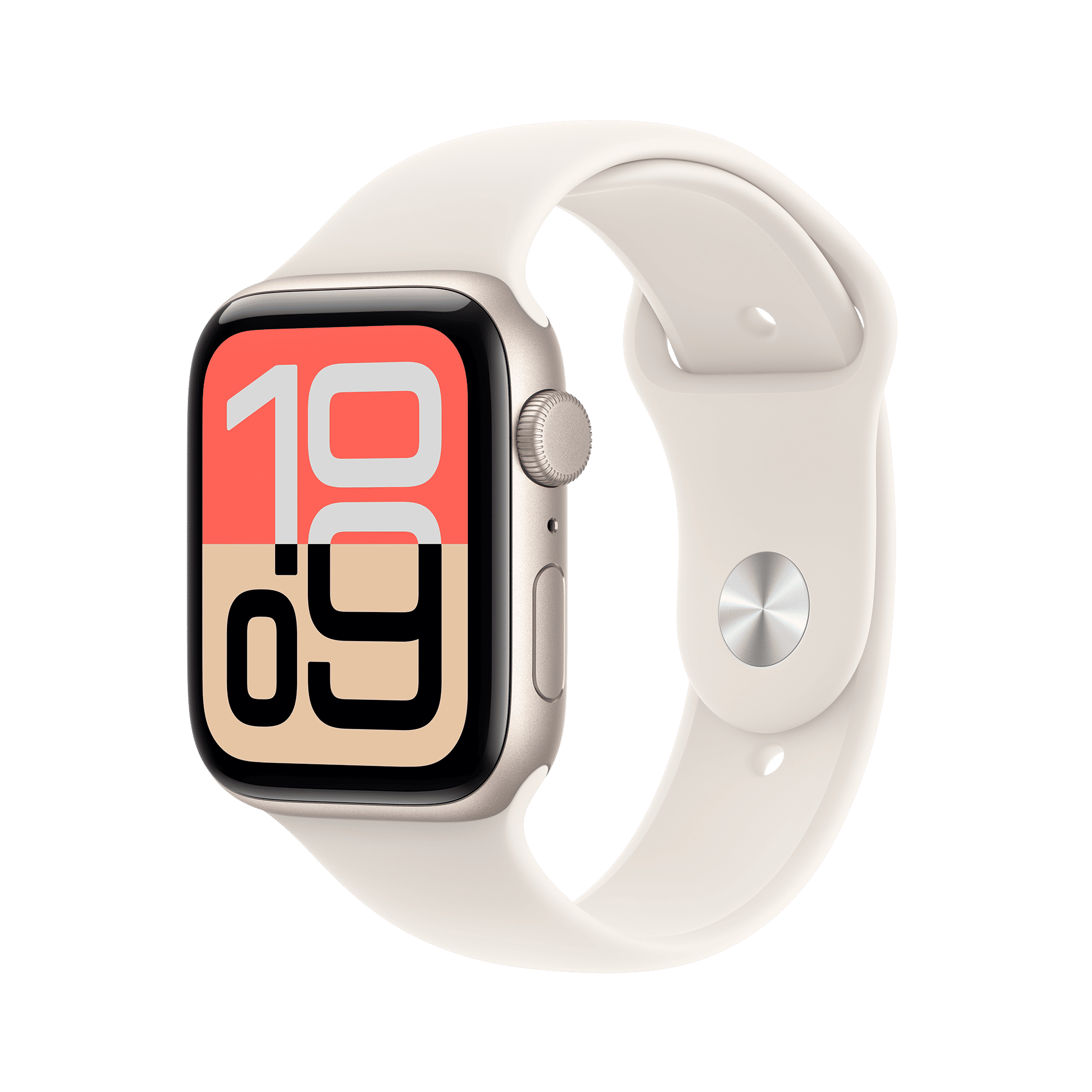 Apple Watch SE 3 GPS with Starlight Sport Band - S/M (44mm Retina LTPO OLED Display, Starlight Aluminium Case)