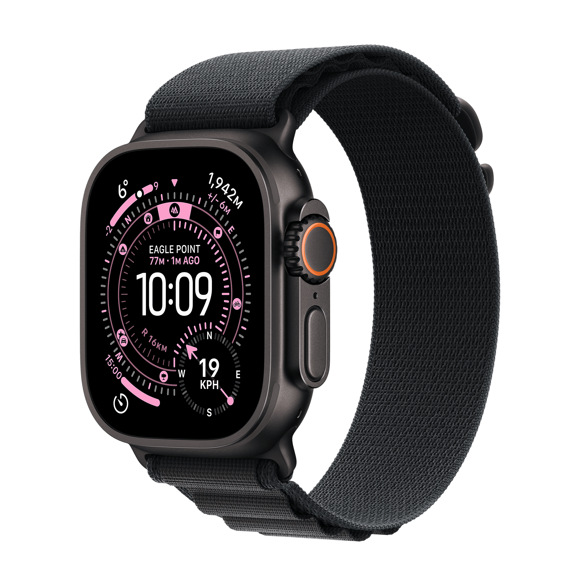 Apple Watch Ultra 3 GPS+Cellular with Black Alpine Loop - S (49mm Retina LTPO3 OLED Display, Black Titanium Case) 
