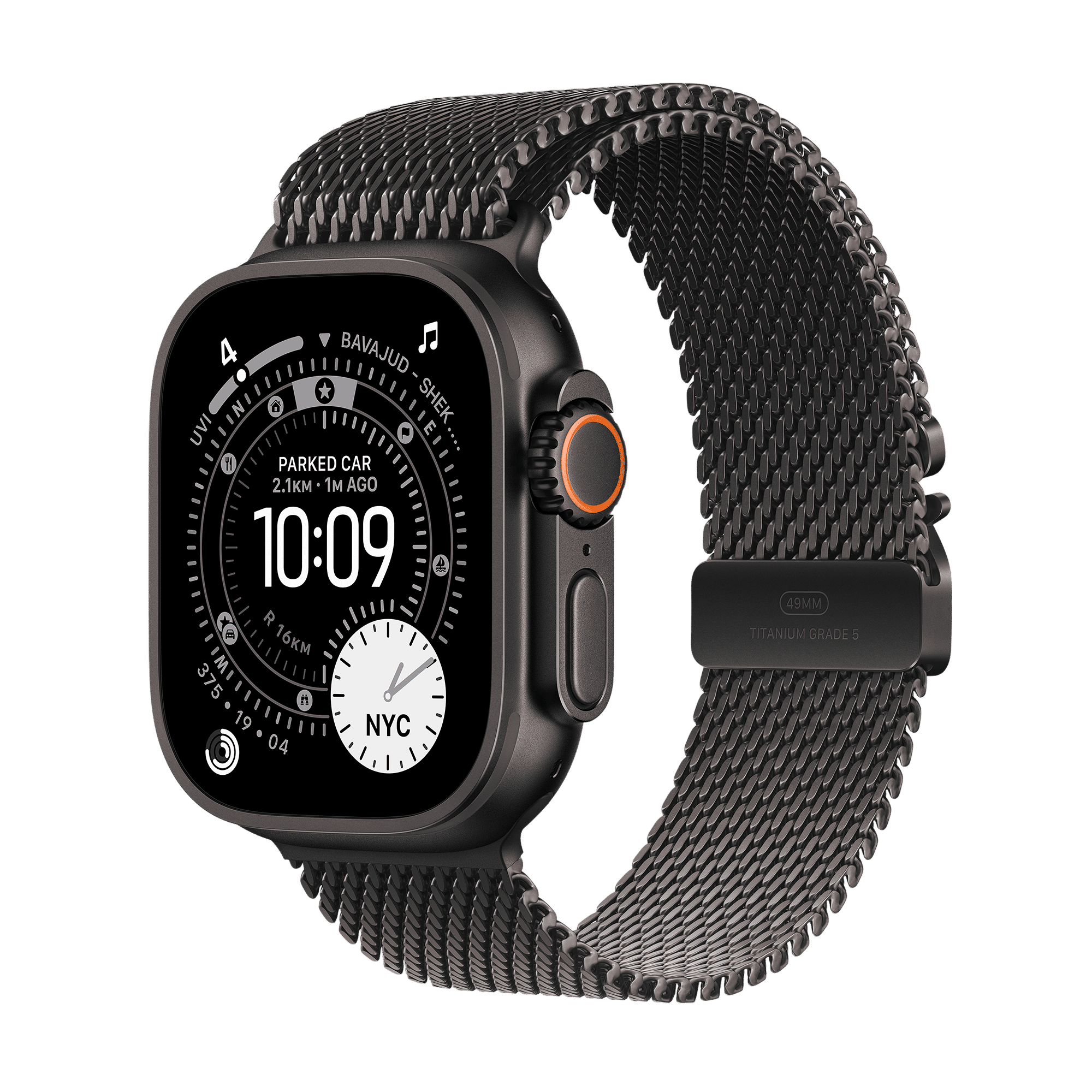 Apple Watch Ultra 3 GPS+Cellular with Black Alpine Loop - M (49mm Retina LTPO3 OLED Display, Black Titanium Case)