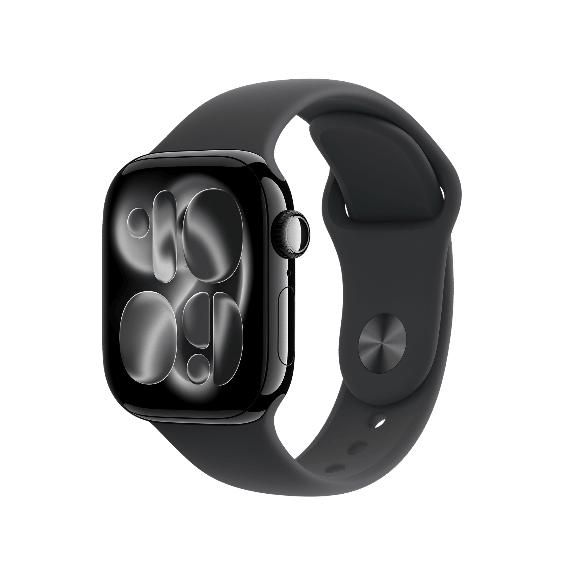 Apple Watch Series 11 GPS with Black Sport Band - S/M (42mm Retina LTPO3 OLED Display, Jet Black Aluminium Case)