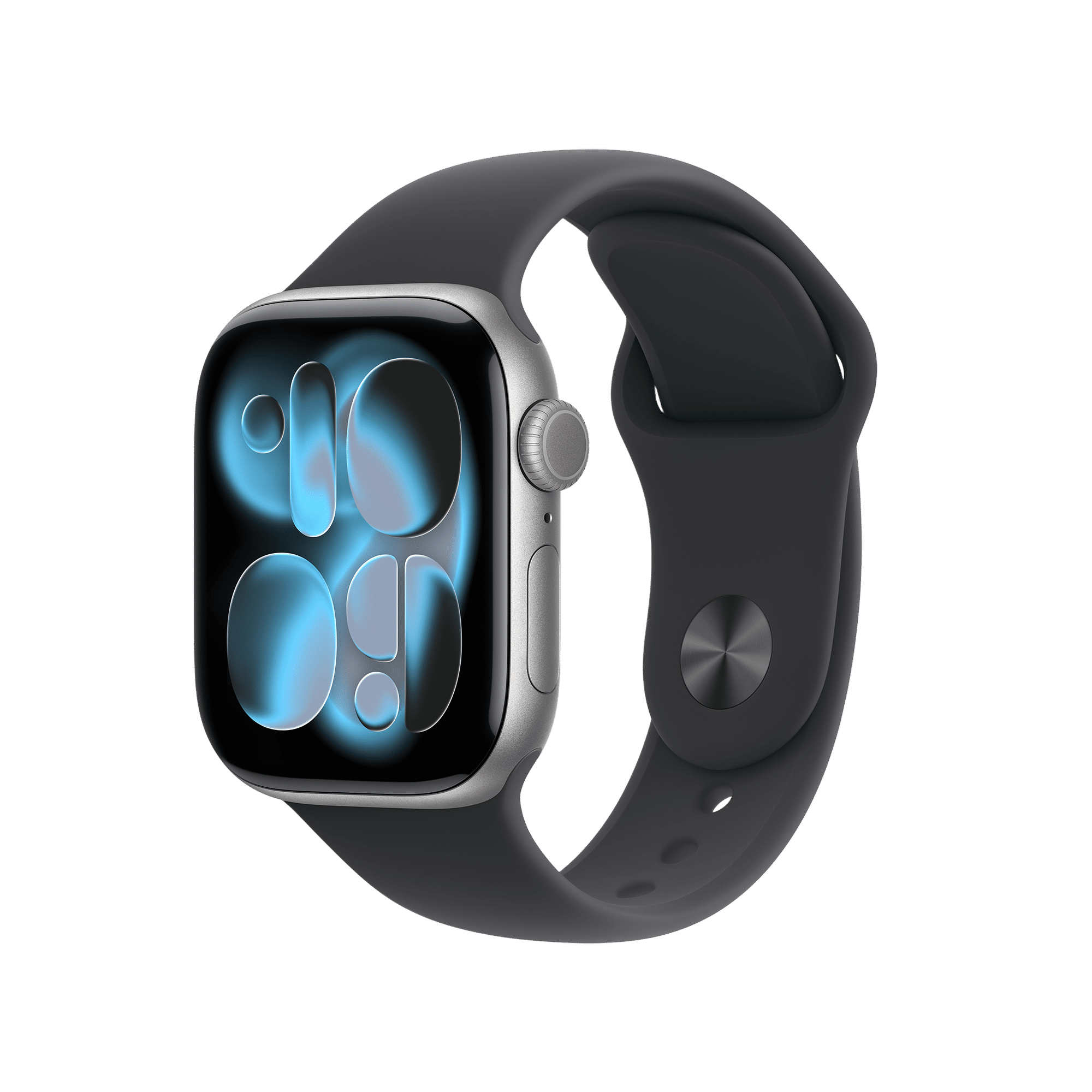 Apple Watch Series 11 GPS+Cellular with Black Sport Band - S/M (42mm Retina LTPO3 OLED Display, Space Grey Aluminium Case)