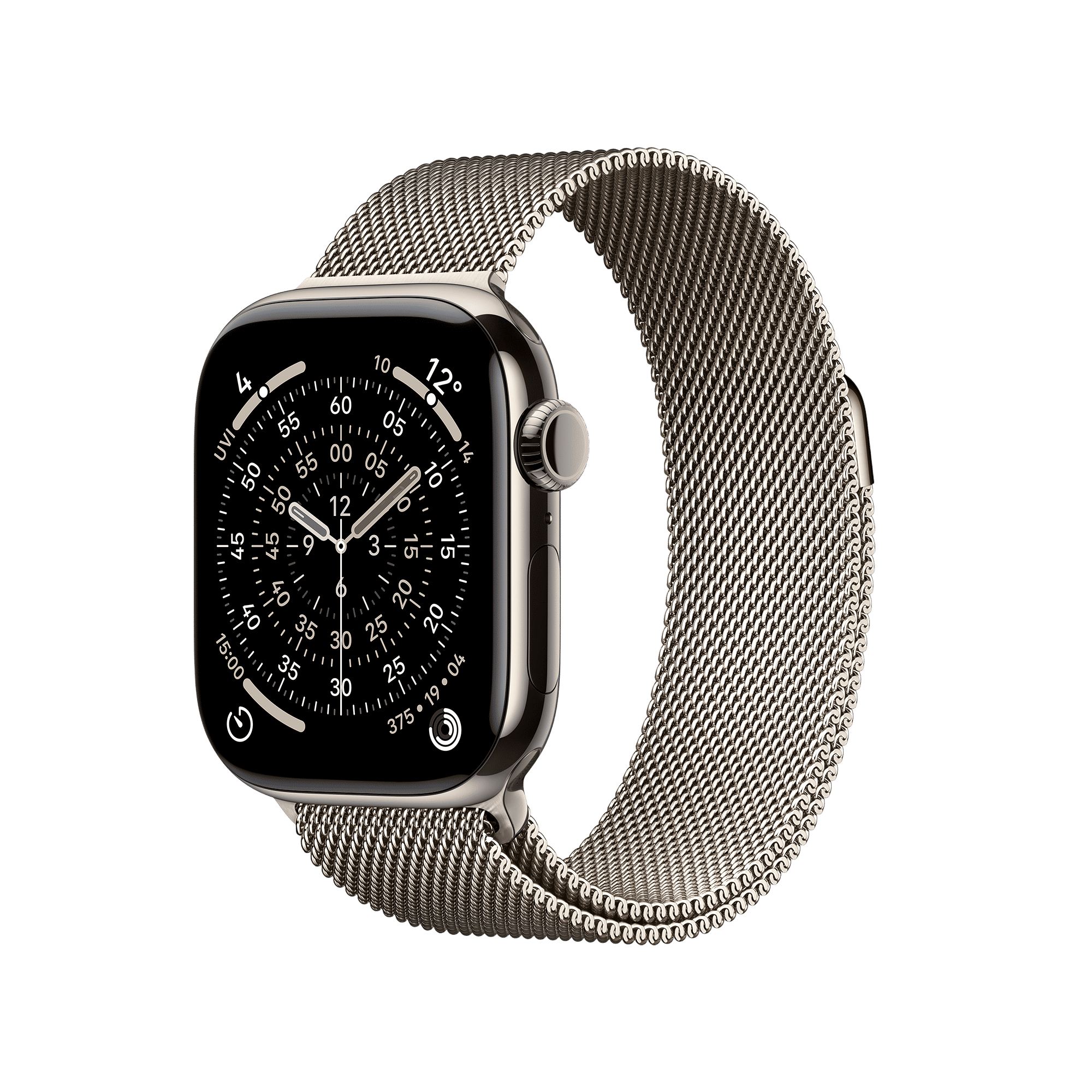 Apple Watch Series 11 GPS+Cellular with Natural Milanese Loop (42mm Retina LTPO3 OLED Display, Natural Titanium Case)