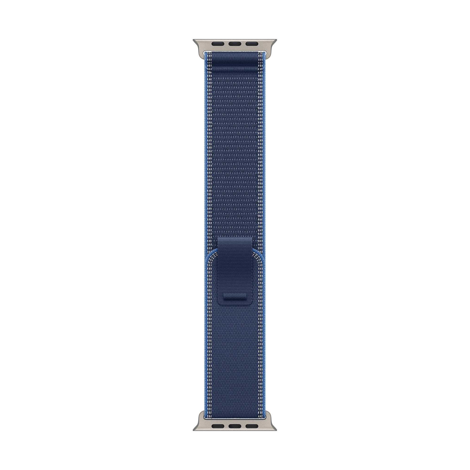 Apple Polyester, Spandex, Nylon & Natural Titanium Trail Loop for Apple Watch (44mm / 45mm / 46mm / 49mm, S/M) (Ultra‑thin, Blue & Bright Blue)-picture-44