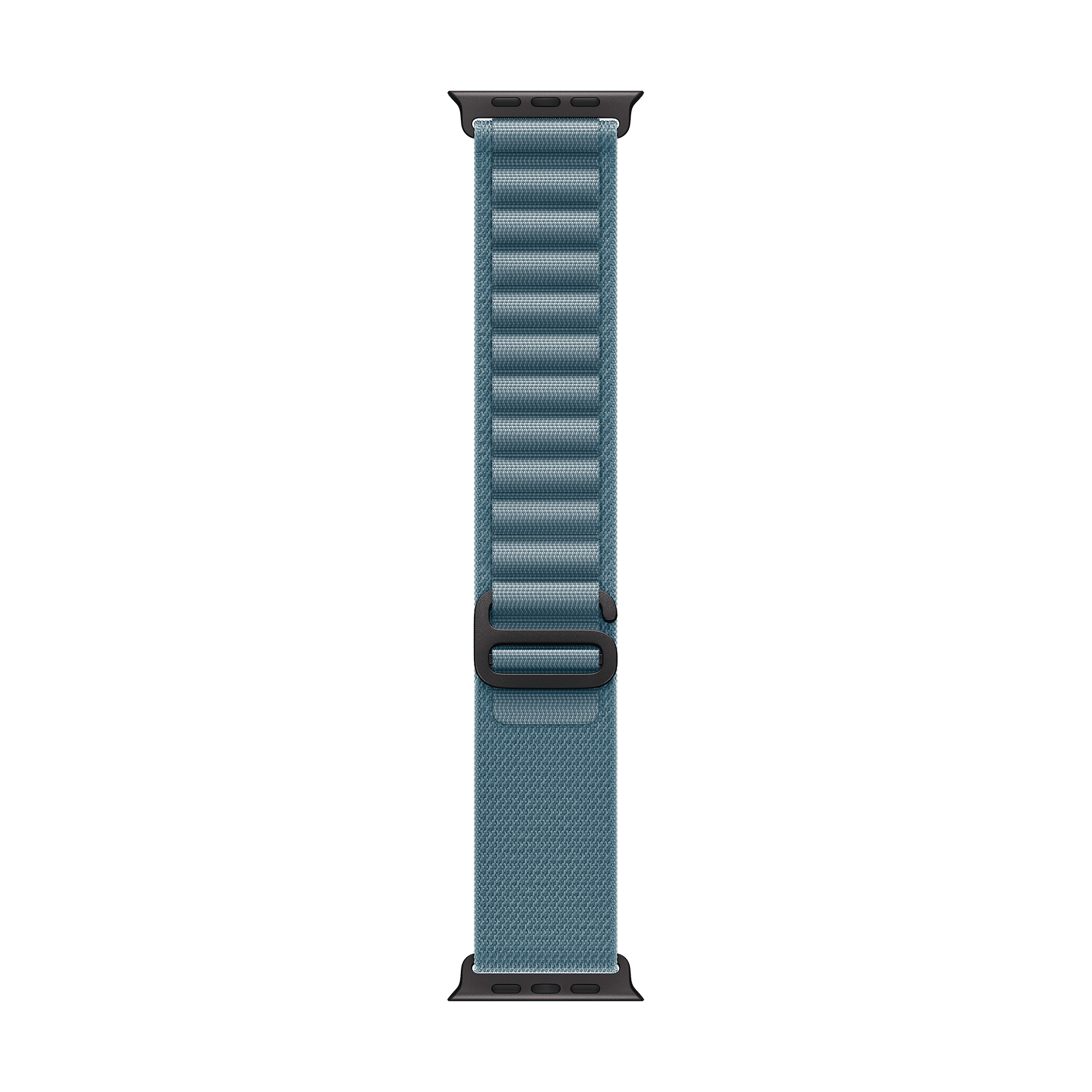 Apple Polyester, Spandex & Black Titanium Alpine Loop for Apple (44mm / 45mm / 46mm / 49mm, Large) (High-Strength Yarns, Light Blue)-image-9