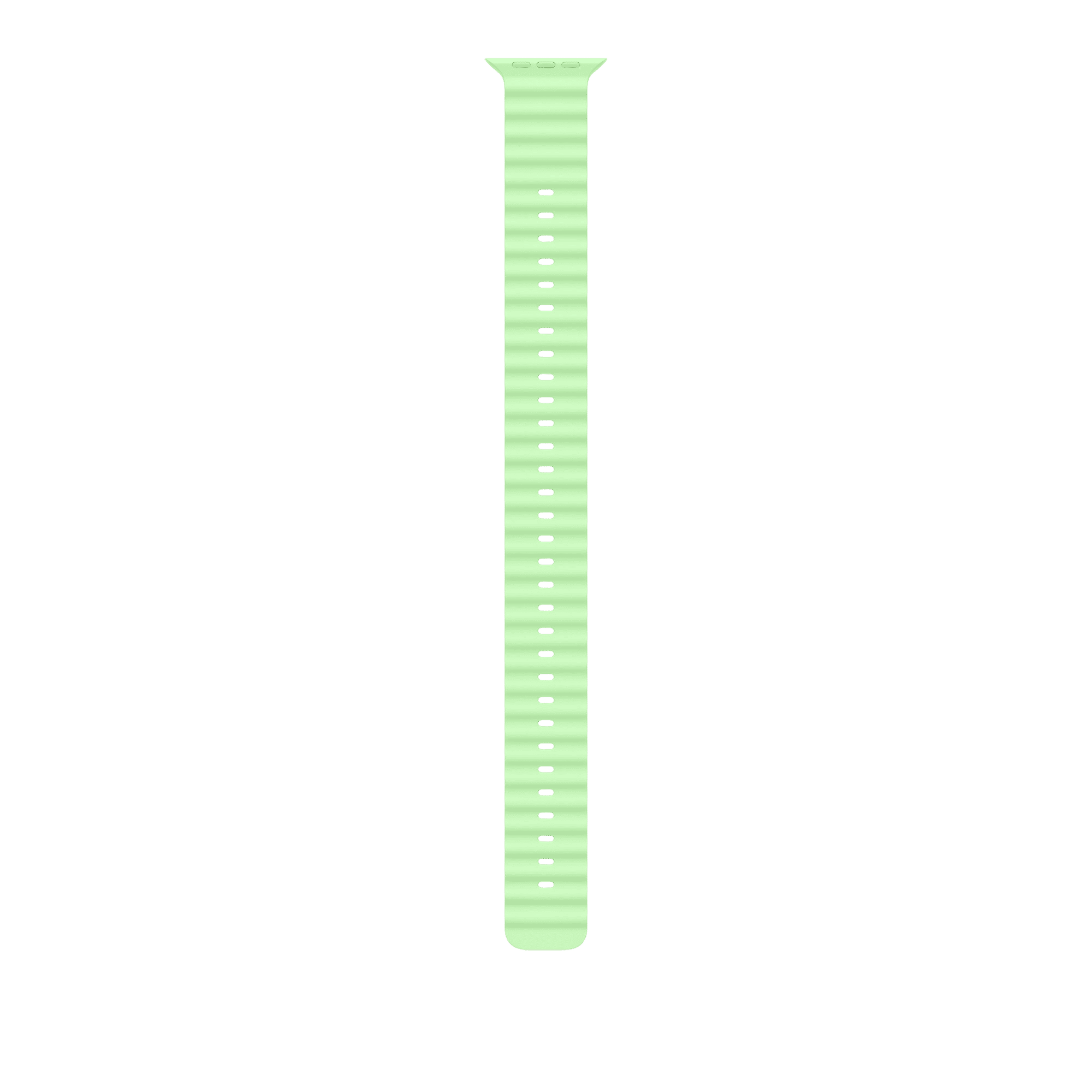 Apple Natural Titanium & Fluoroelastomer Ocean Band Extension for Apple (44mm / 45mm / 46mm / 49mm) (Corossion Resistant, Neon Green)-picture-28