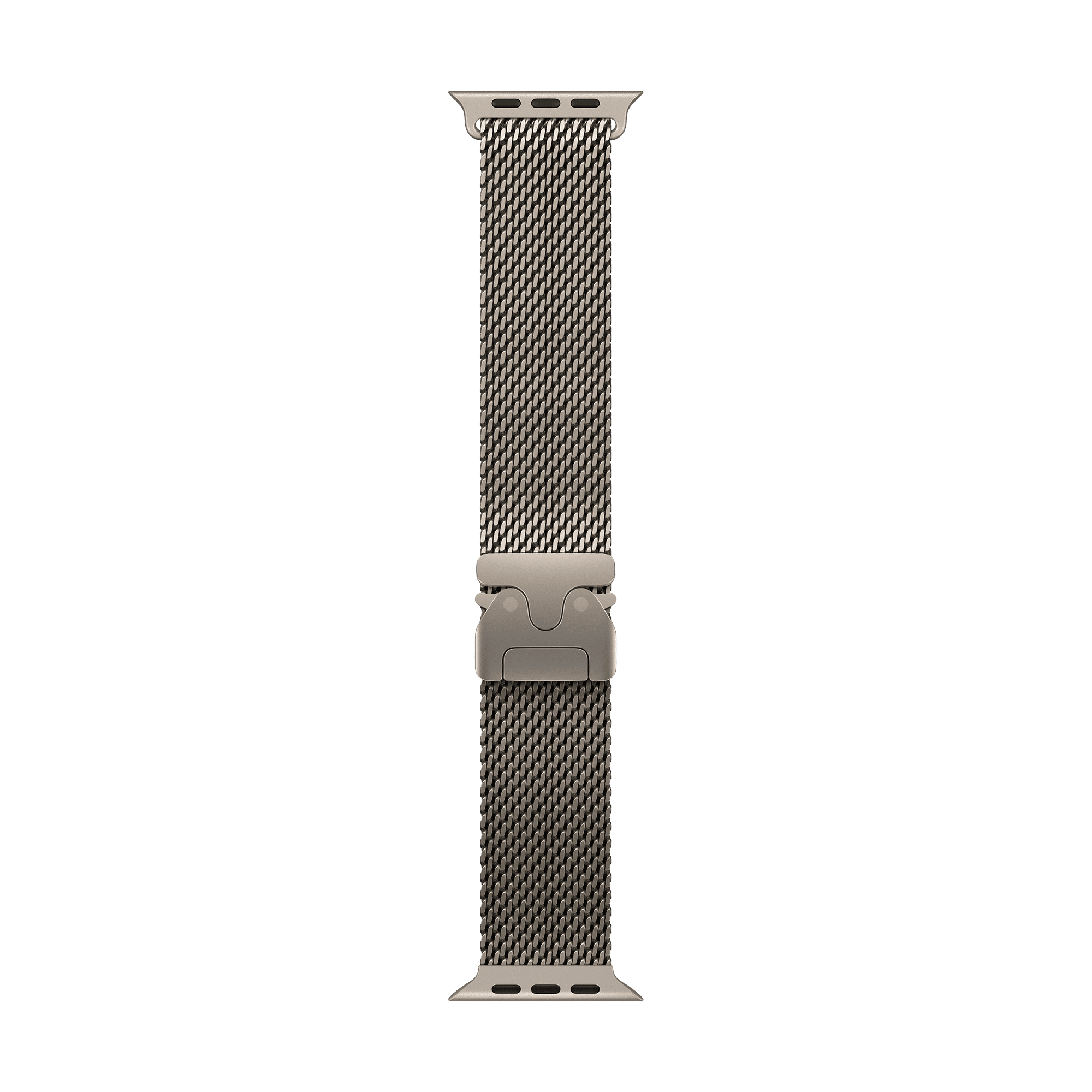 Apple Titanium Milanese Loop for Apple (44mm / 45mm / 46mm / 49mm, Medium) (Secure Parachute Style Buckle, Natural)-picture-32