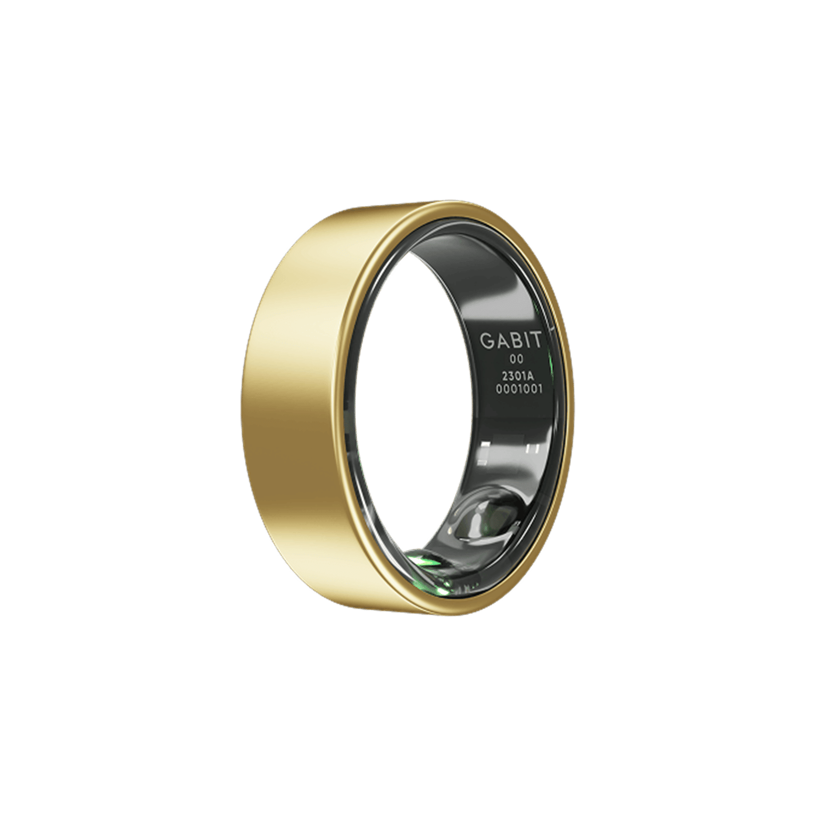 GABIT GSR0109G Smart Ring with AI Powered Health Insights (Size 9, Skin Temperature Sensor, Gold)