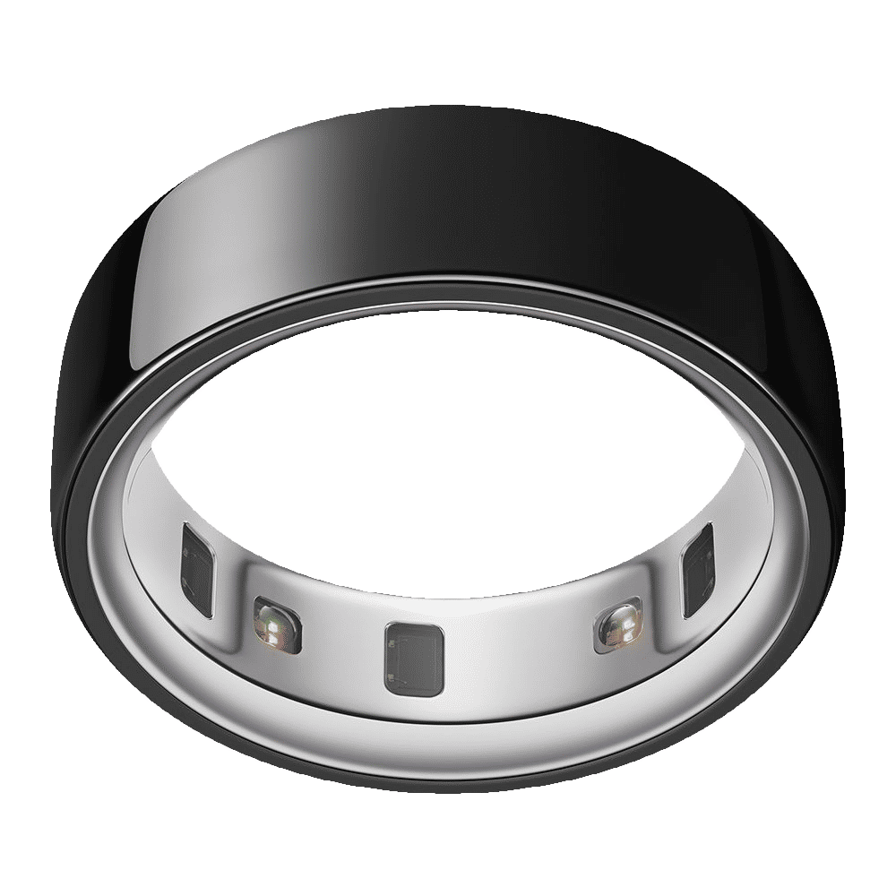 Oura Ring 4 Smart Ring with Activity Tracker (Buy Sizing Kit First, Size 4, Smart Sensing Technology, Black)
