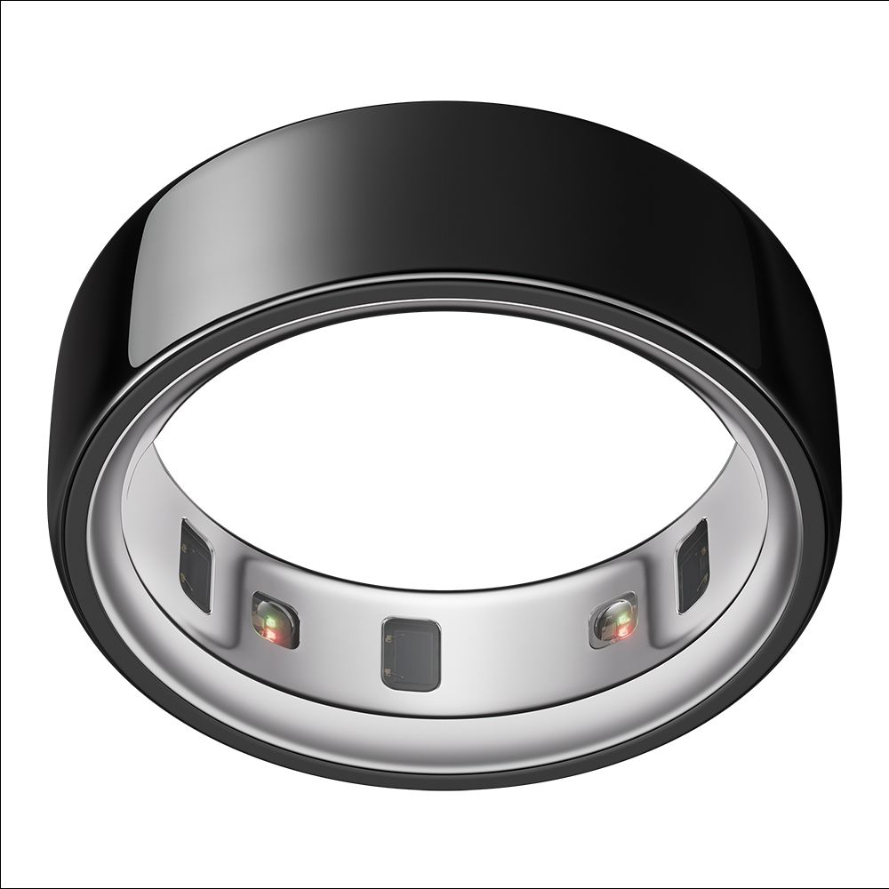 Oura Ring 4 Smart Ring with Activity Tracker (Buy Sizing Kit First, Size 7, Smart Sensing Technology, Black)