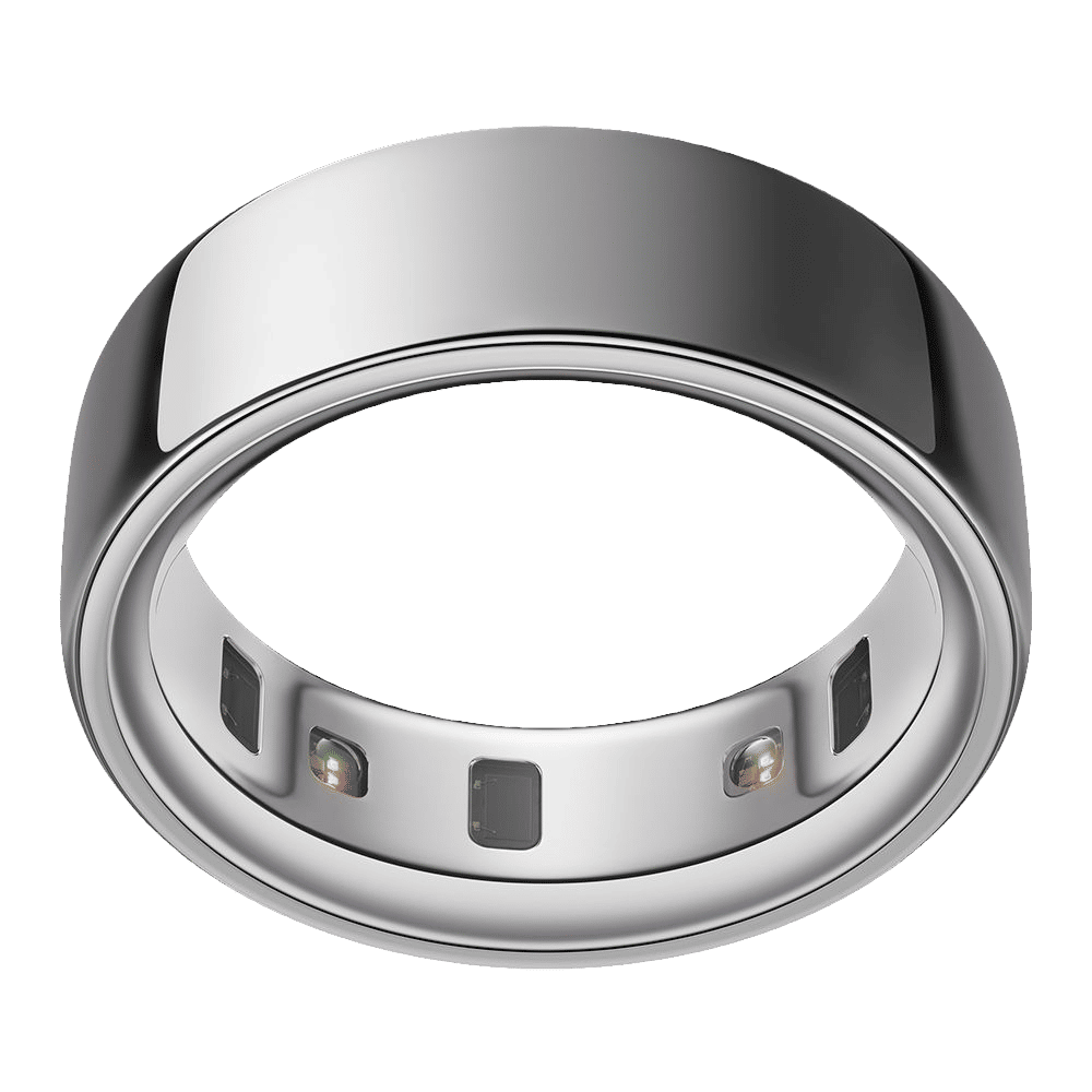 Oura Ring 4 Smart Ring with Activity Tracker (Buy Sizing Kit First, Size 9, Smart Sensing Technology, Silver)