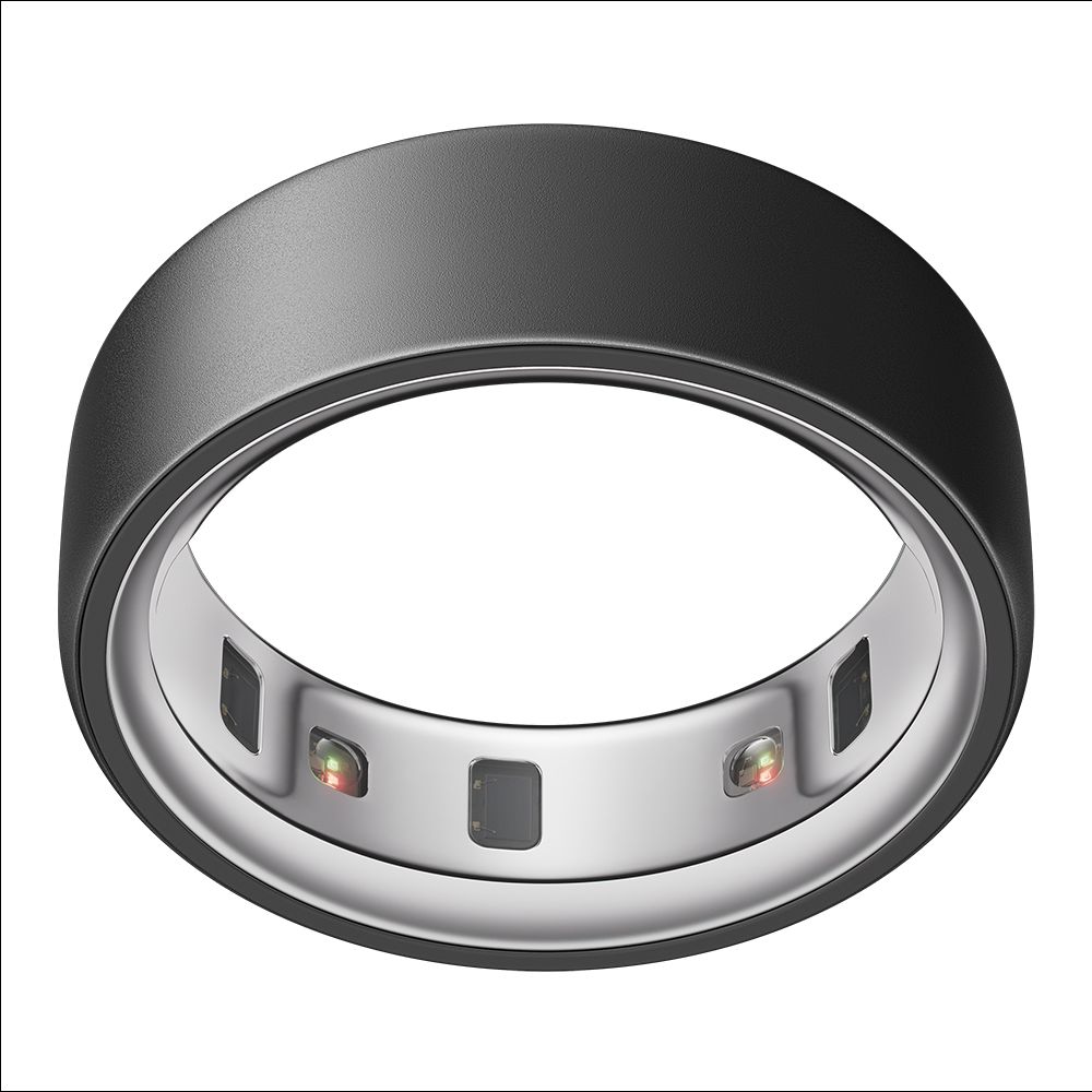 Oura Ring 4 Smart Ring with Activity Tracker (Buy Sizing Kit First, Size 6, Smart Sensing Technology, Stealth Black)