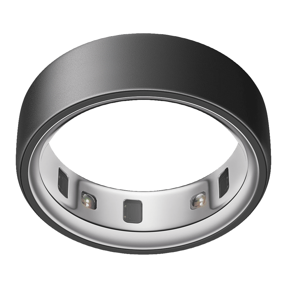 Oura Ring 4 Smart Ring with Activity Tracker (Buy Sizing Kit First, Size 12, Smart Sensing Technology, Stealth Black)
