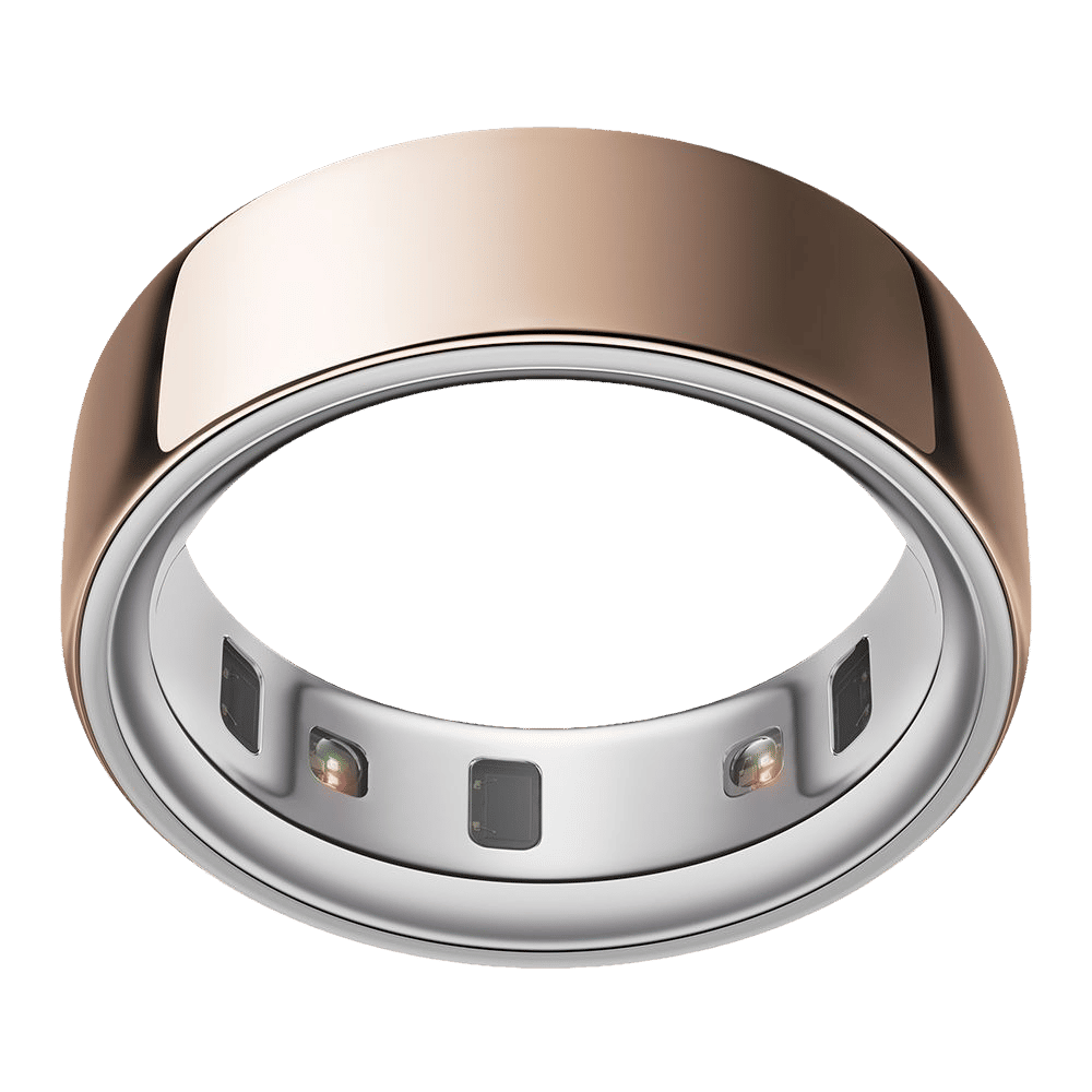 Oura Ring 4 Smart Ring with Activity Tracker (Buy Sizing Kit First, Size 15, Smart Sensing Technology, Rose Gold)